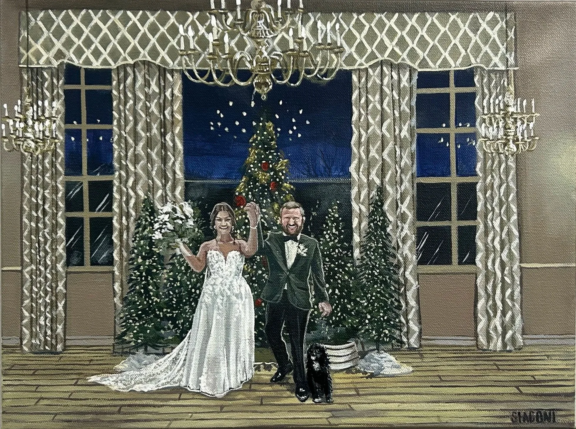 Nicole & Jacob 12inx16in