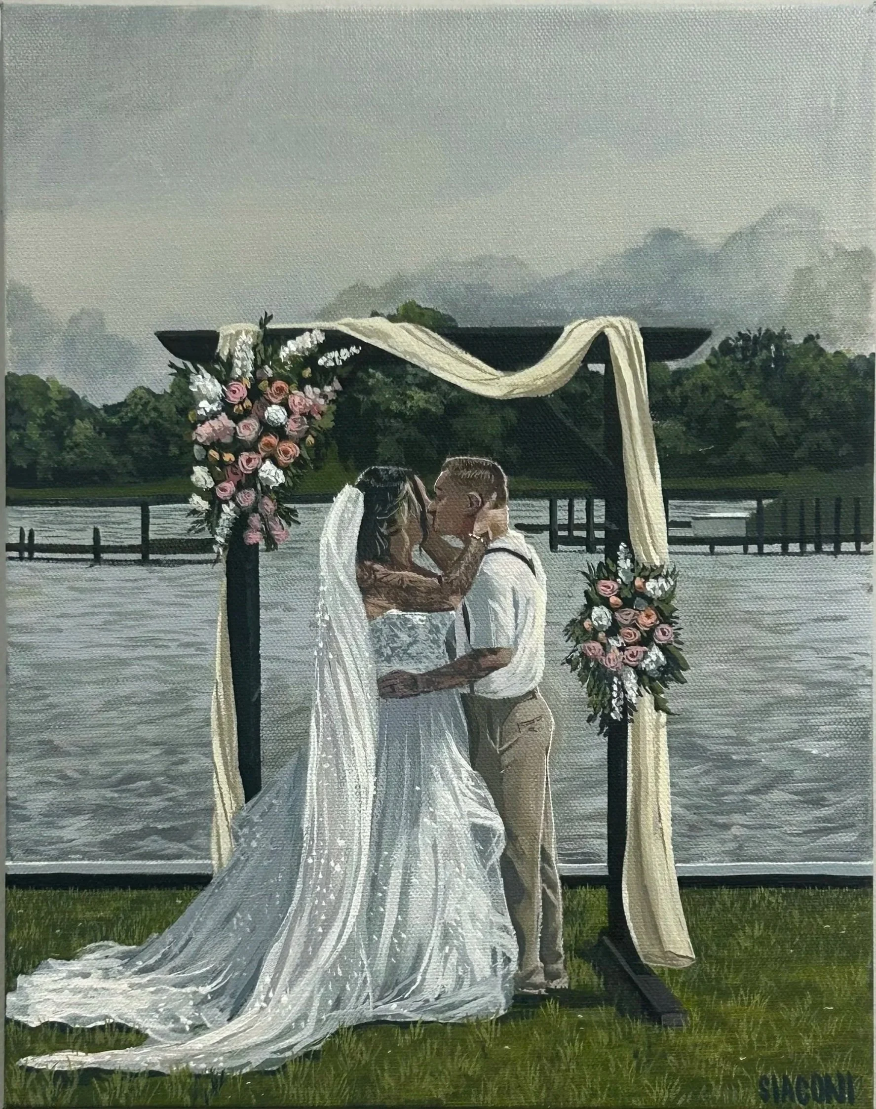 Carlea & Dylan: Essex Rod & Gun Club 11inx14in