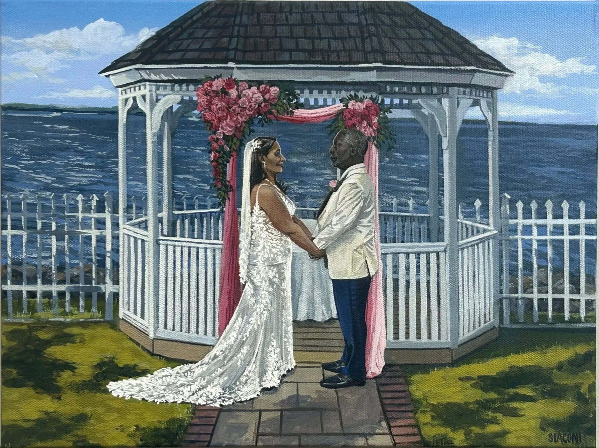 Lois & Bernard: Kurtz Beach 12inx16in