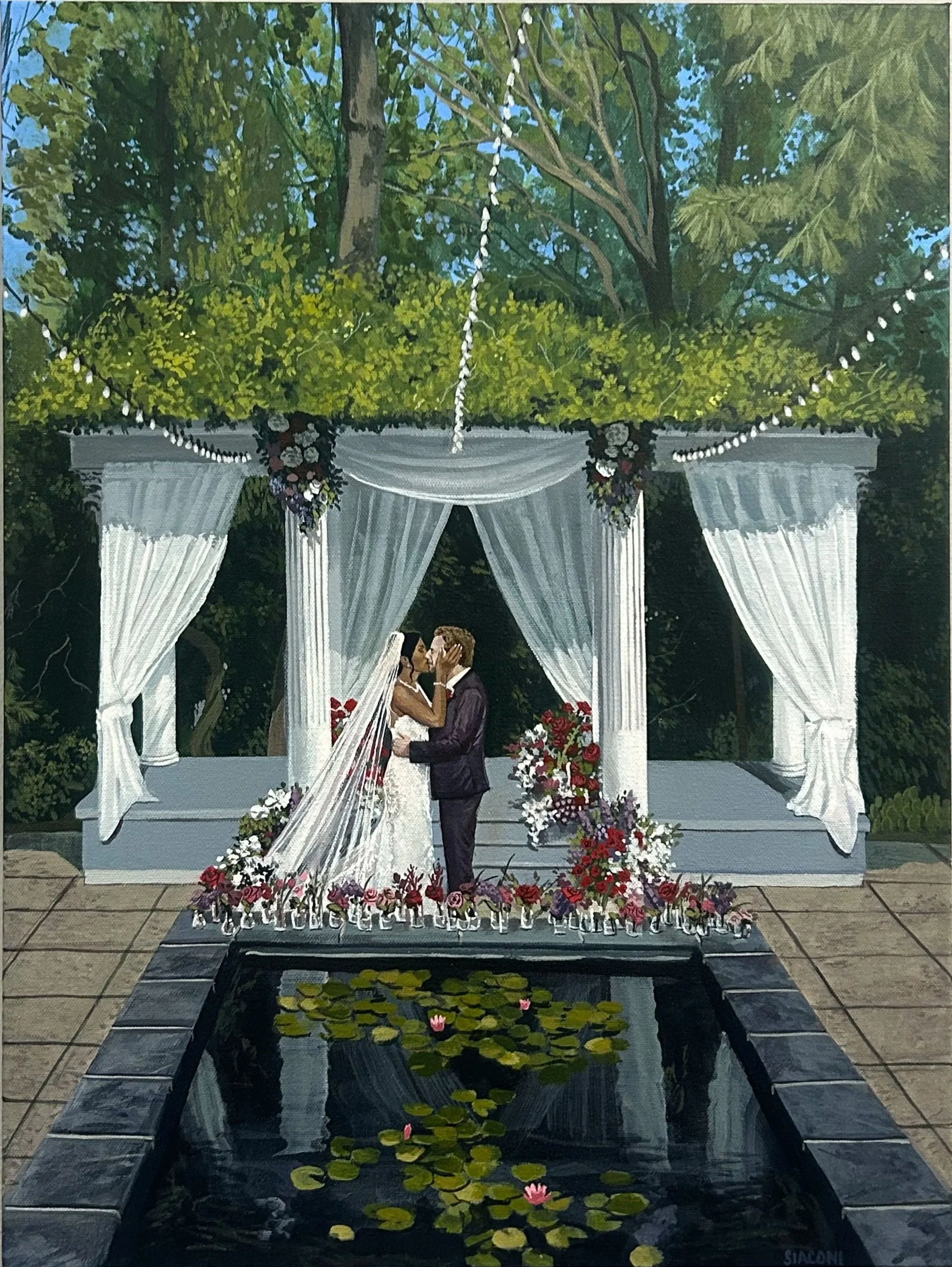 Sneha & Tim: Ceresville Mansion 18inx24in