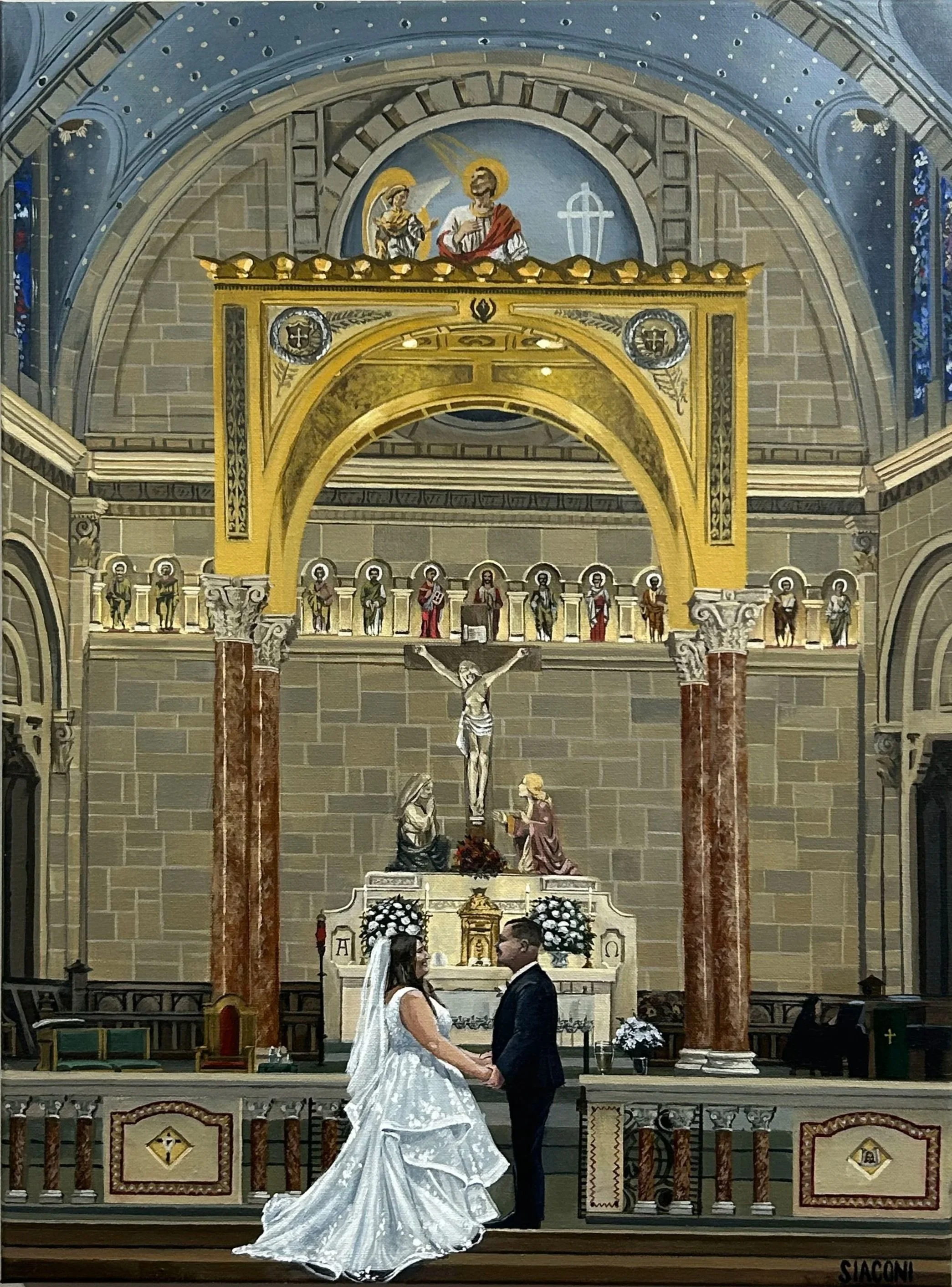 Kayli & Jack: St Joseph’s Monastery Parish 18inx24in