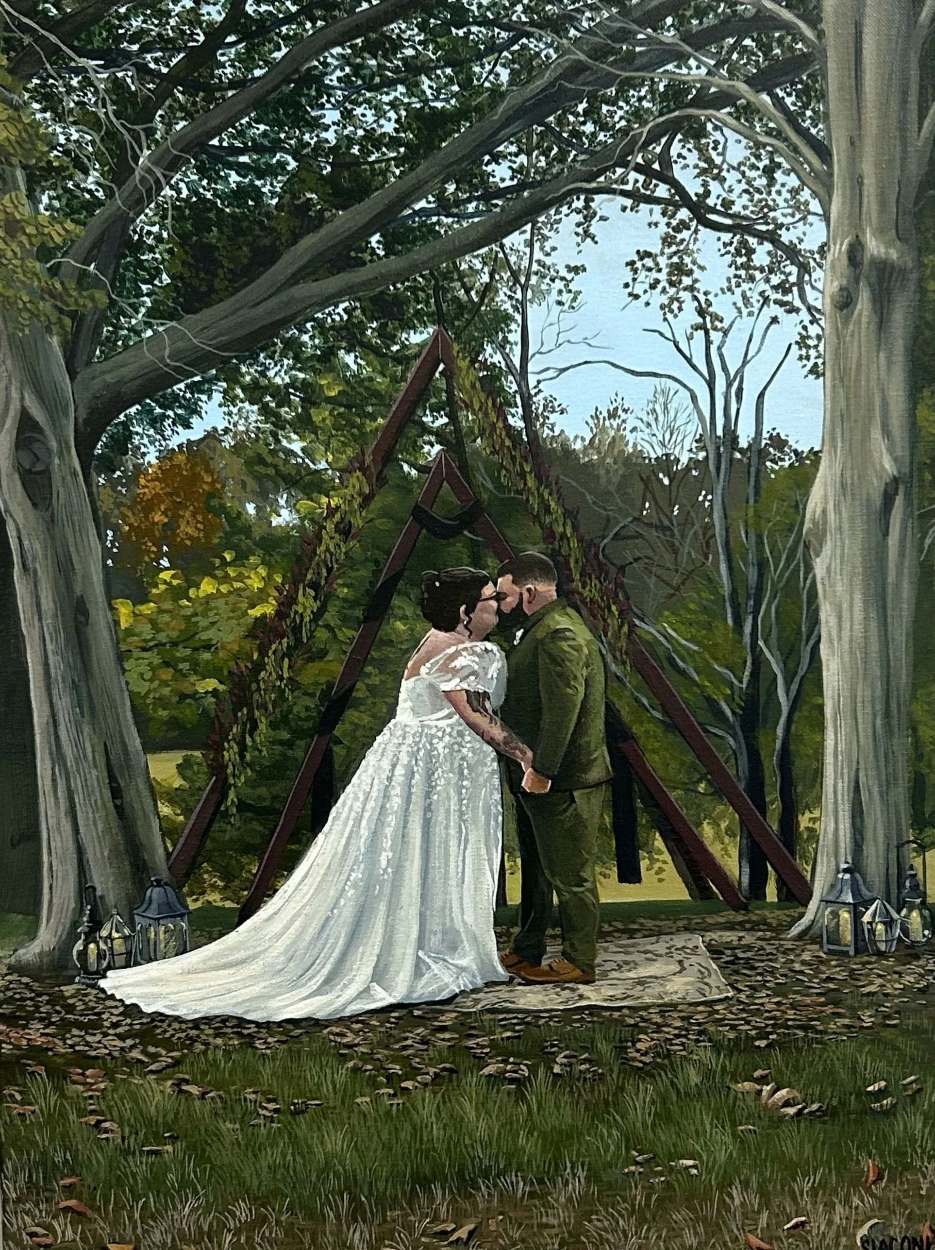 Robin & Chris: Mechanicsville 18inx24in