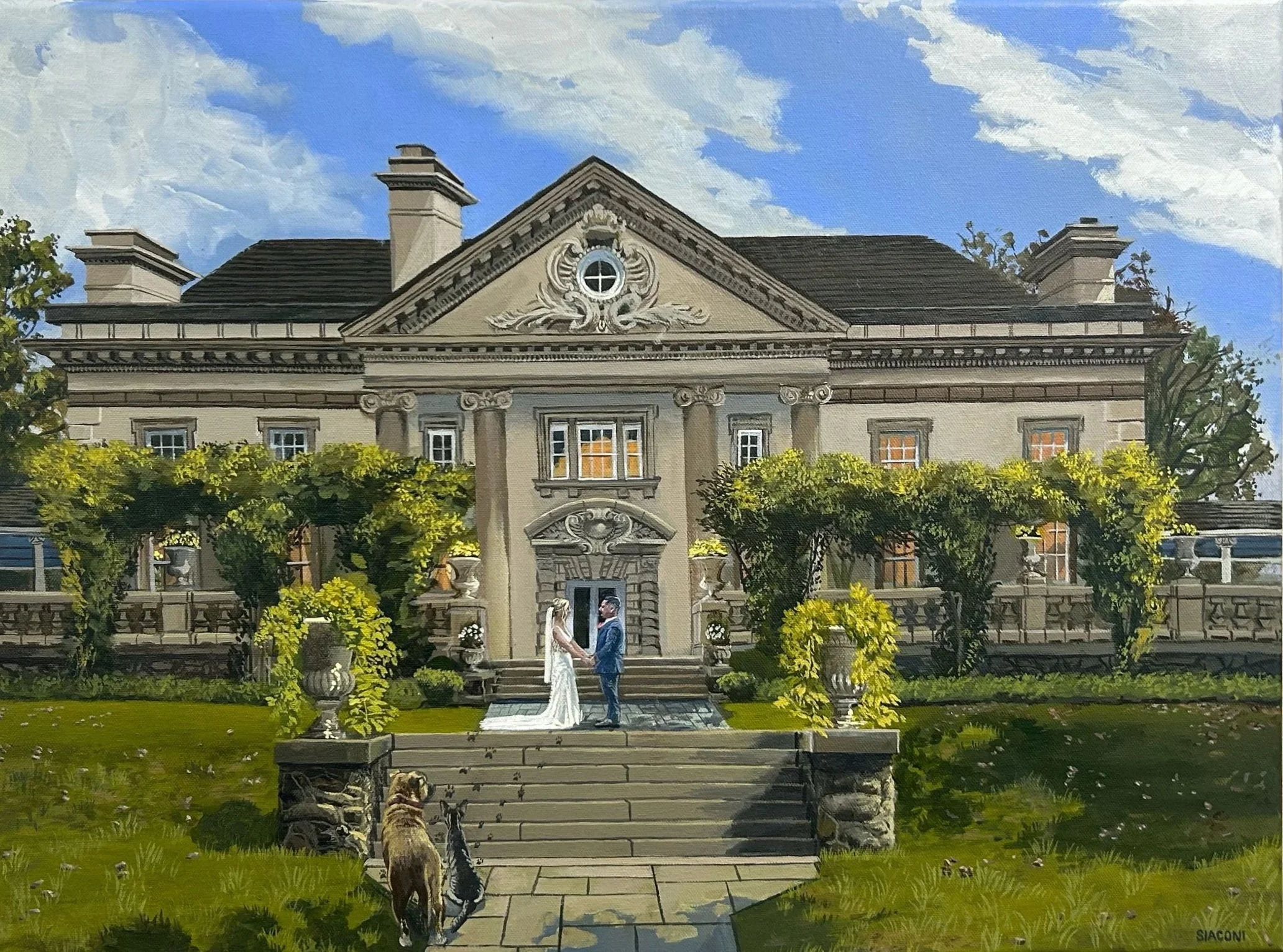Liriodendron Mansion Wedding 18inx24in