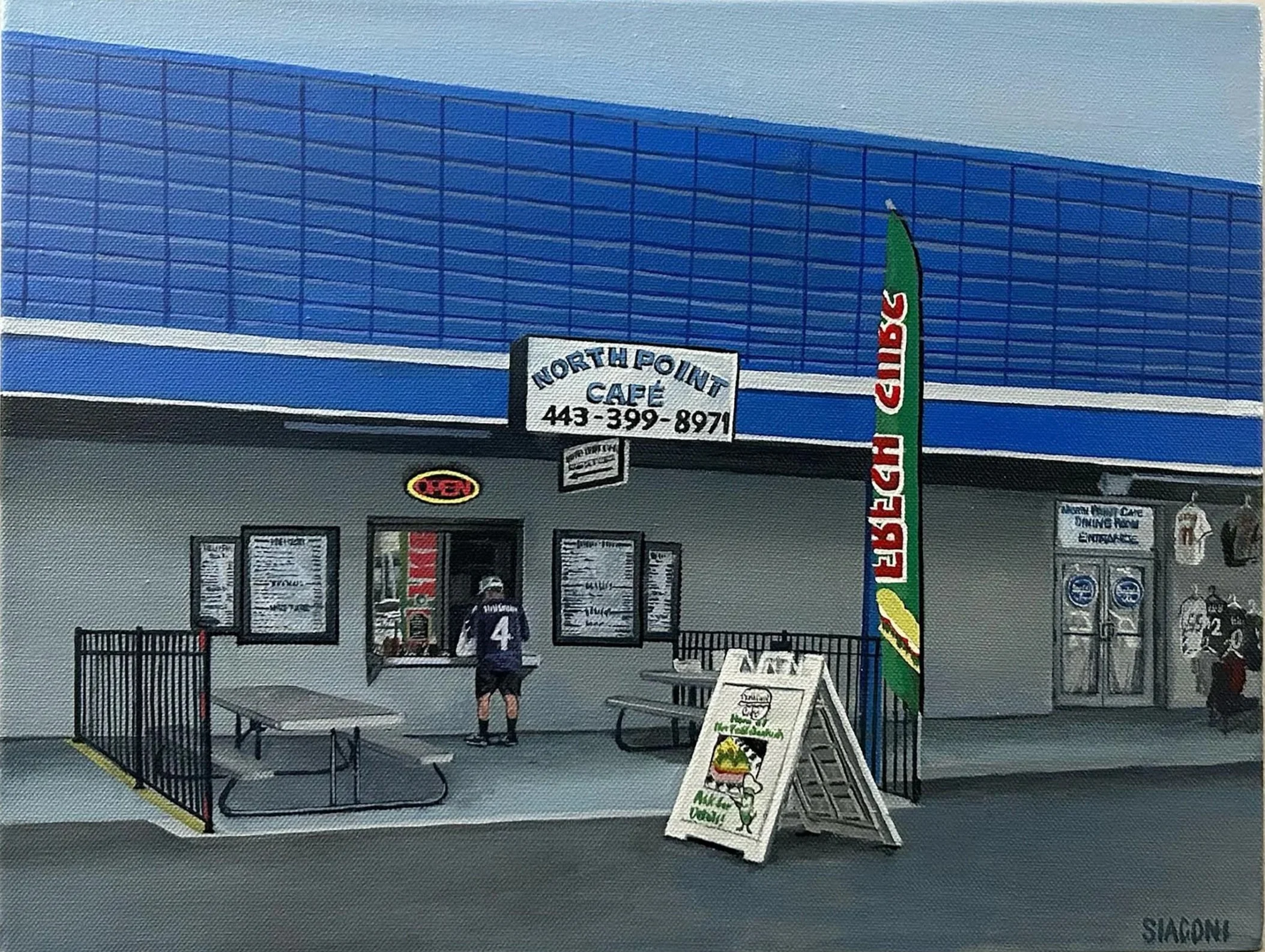 North Point Cafe 12inx16in