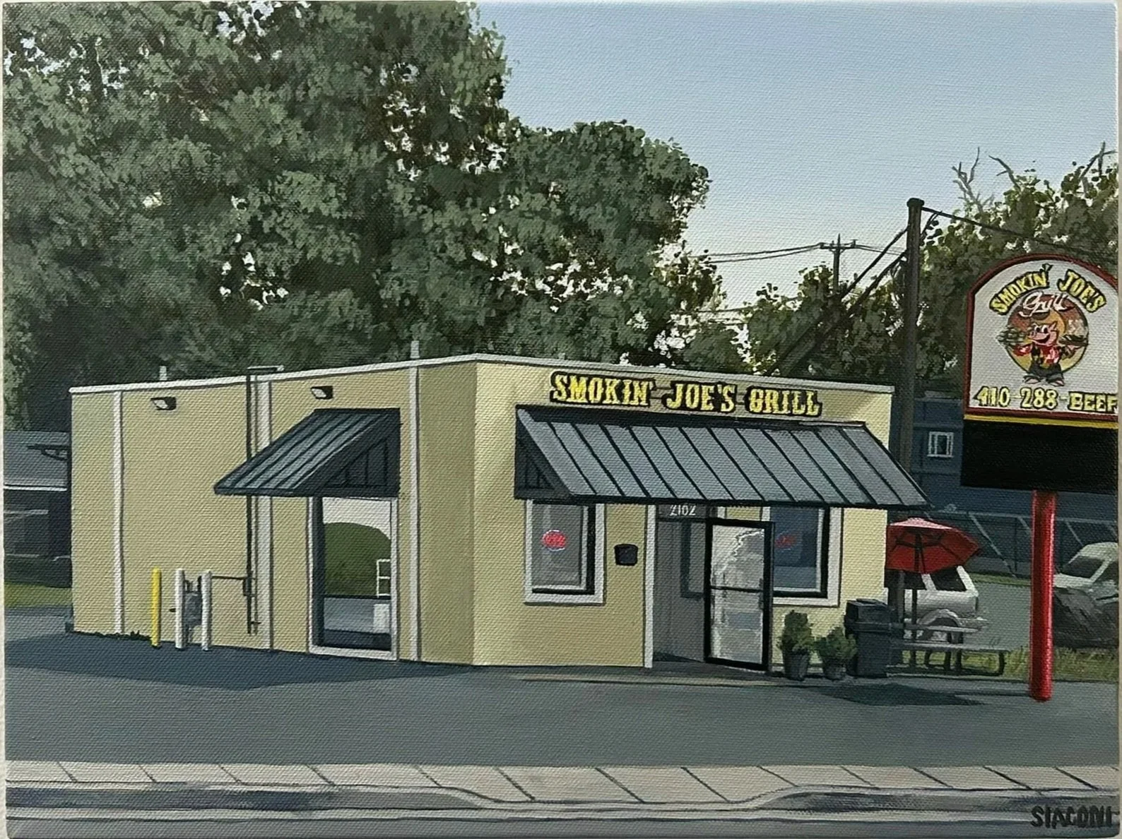 Smokin’ Joe’s Grill 12inx16in