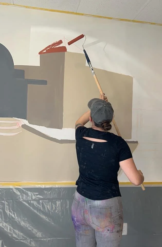 German Hill Real Estate Professionals Mural Acrylic Interior Paint 15 ft x 5 ft