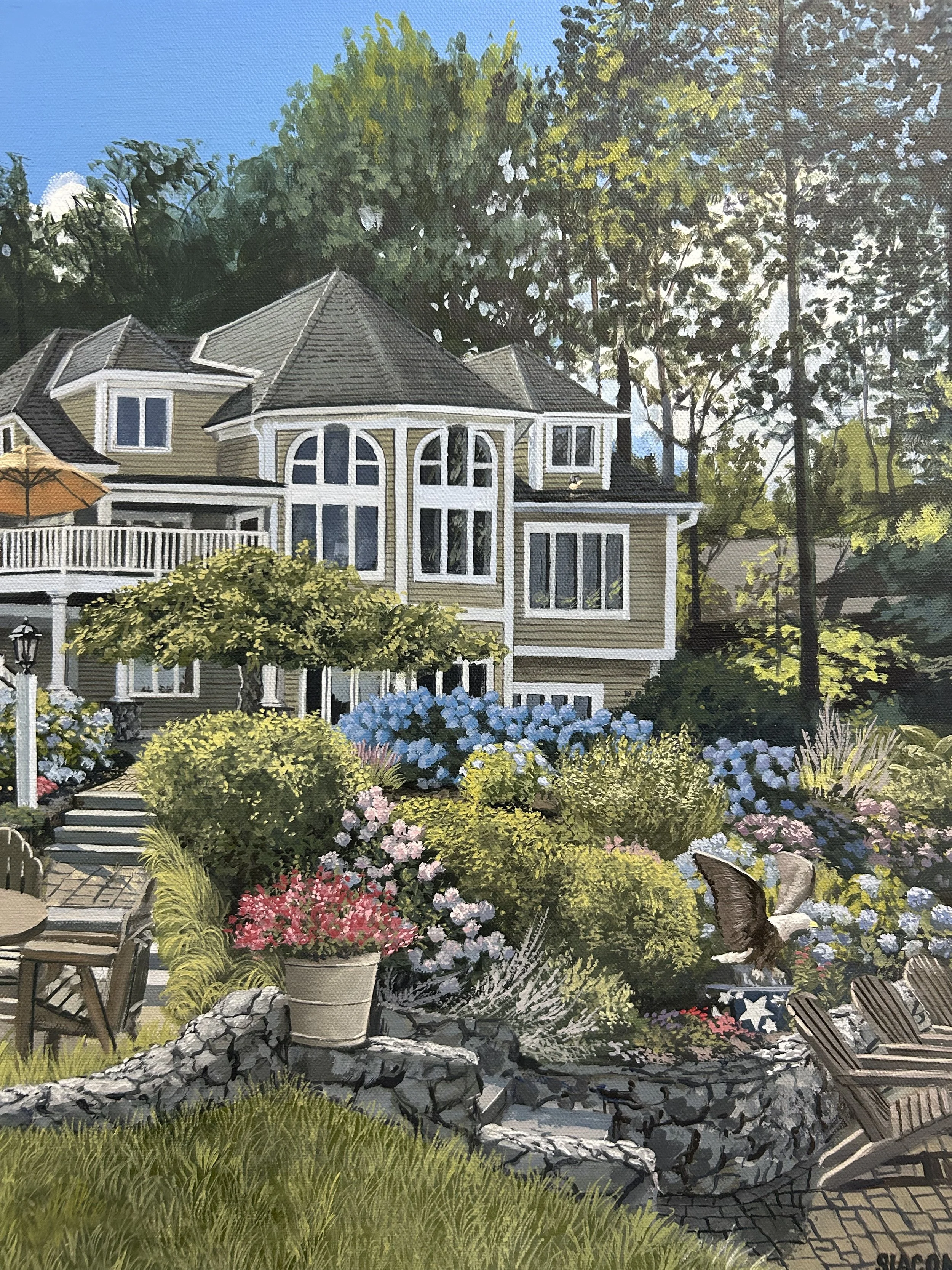 Lake House, NH: Detail #3