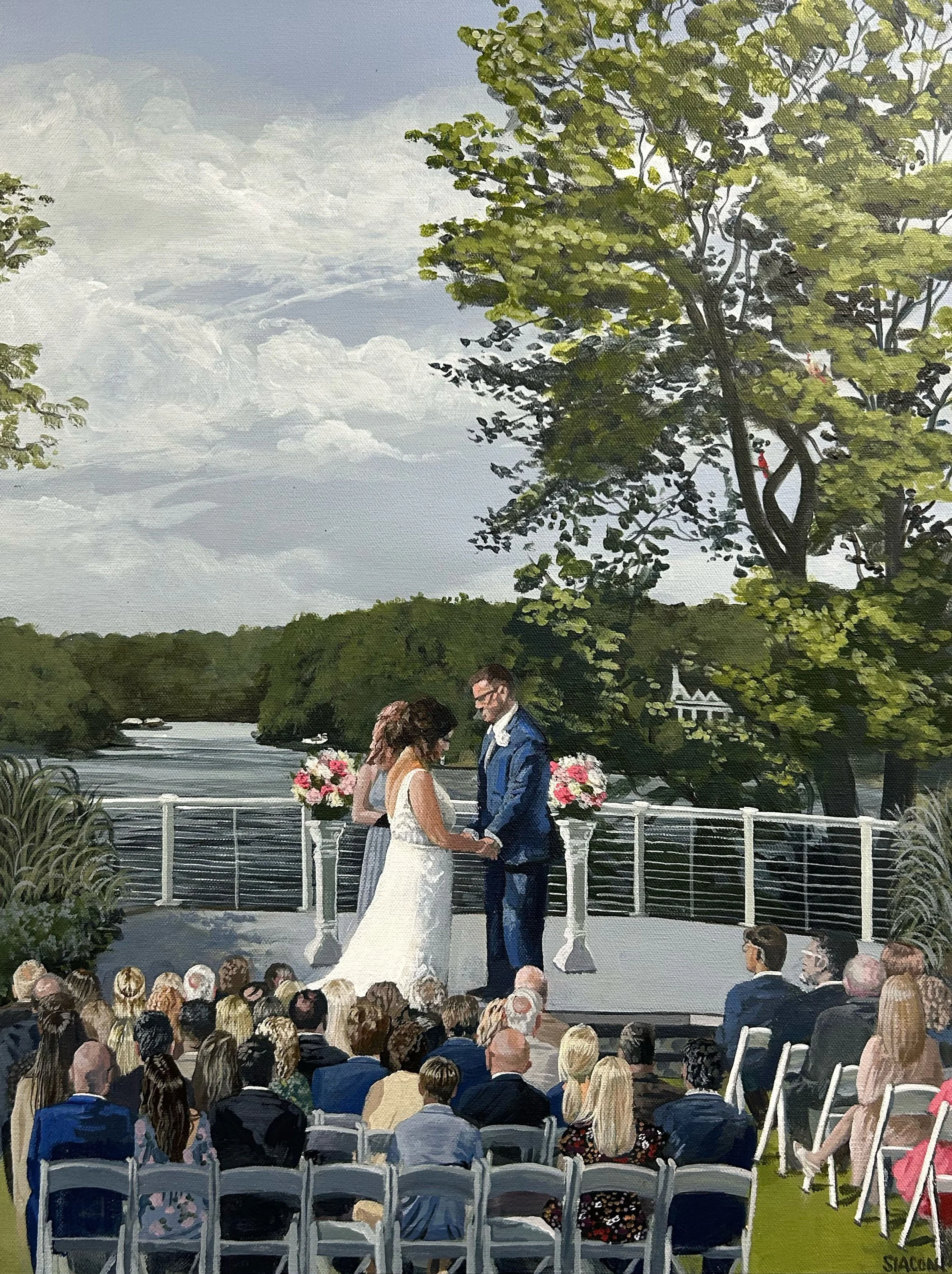 Halligan Thompson Wedding 18inx24in