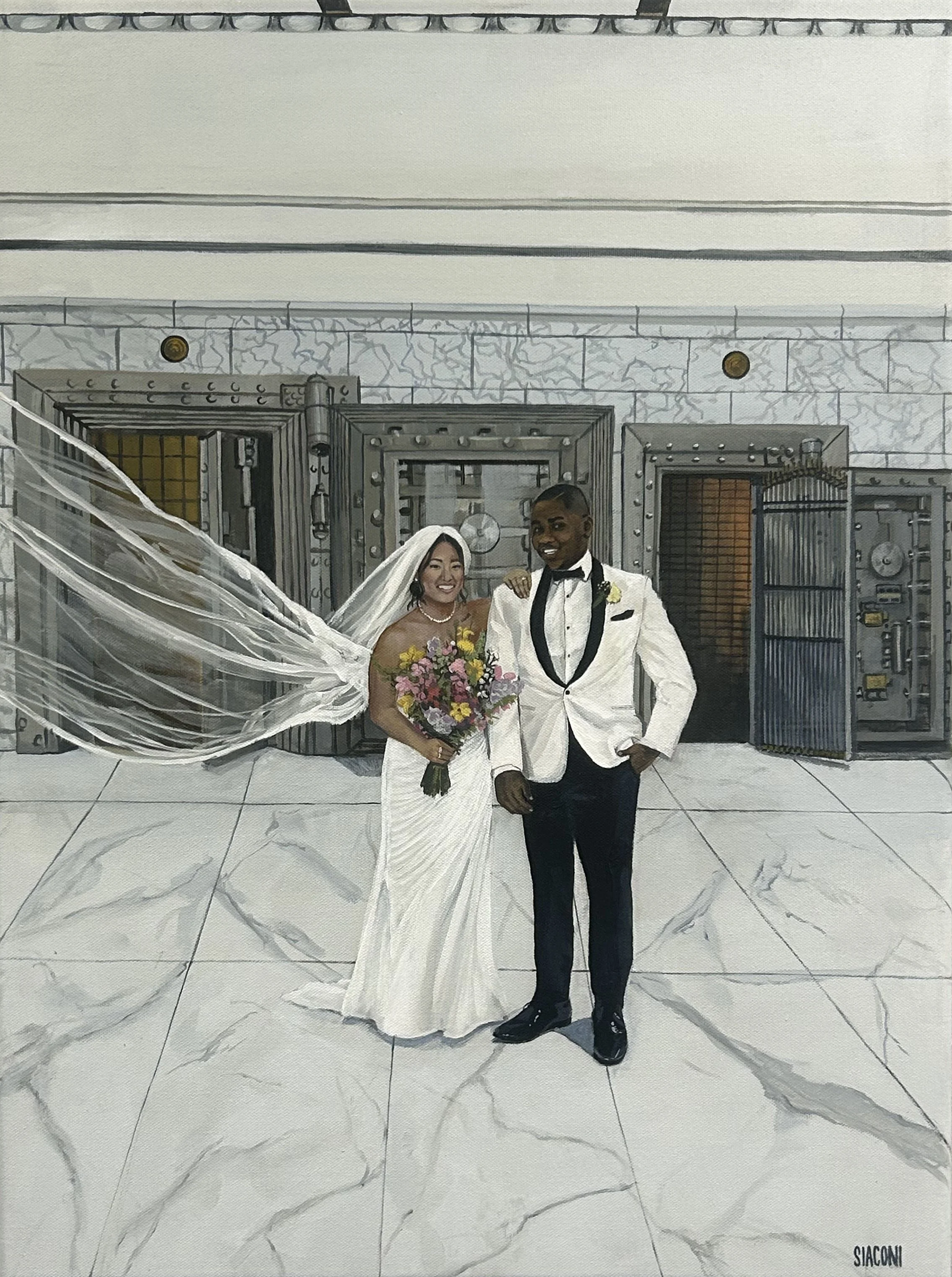 "Maya & Jerome: Citizen's Ballroom" 18x24in
