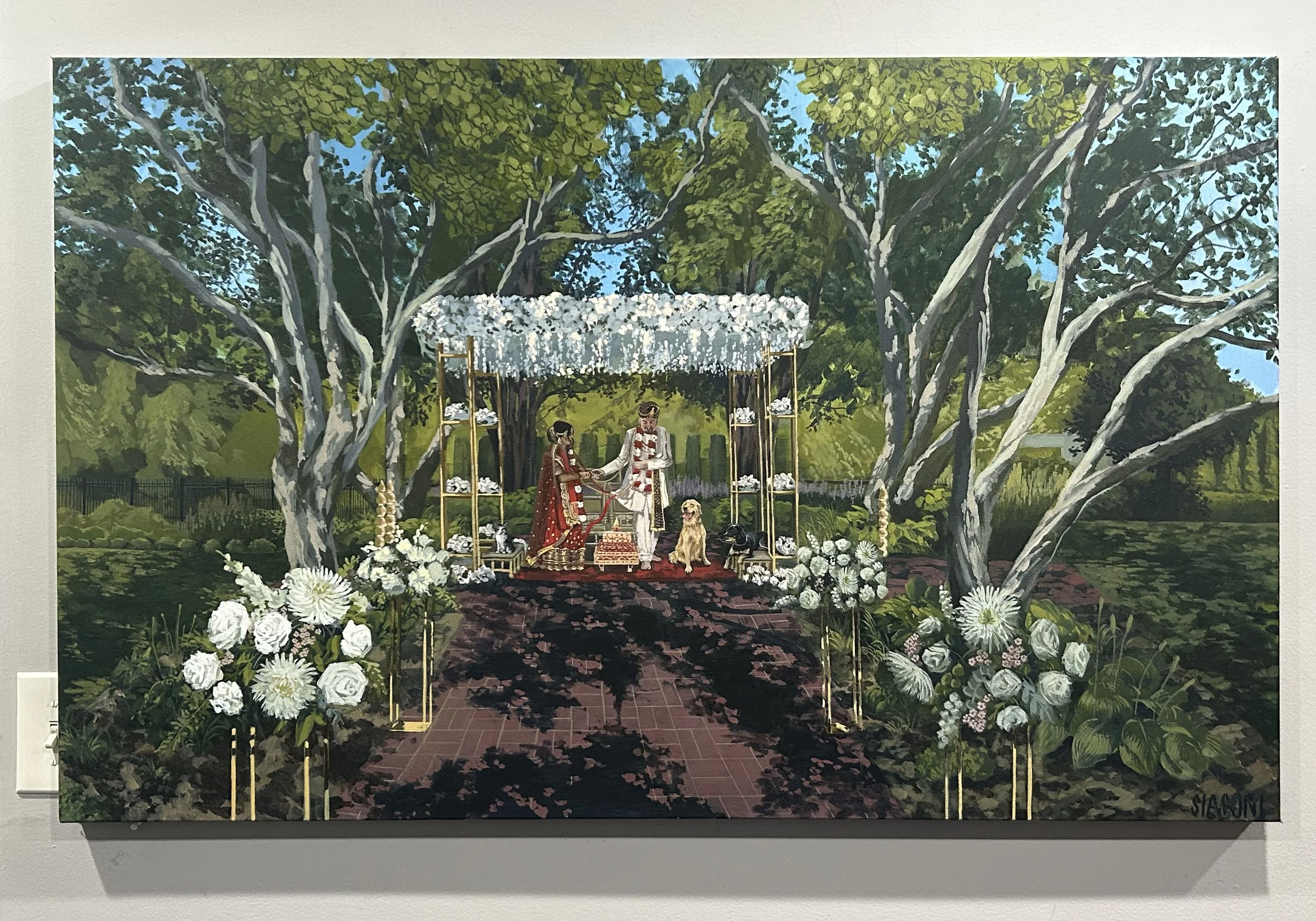 Suhani & Brandon: Belmont Manor 30inx48in