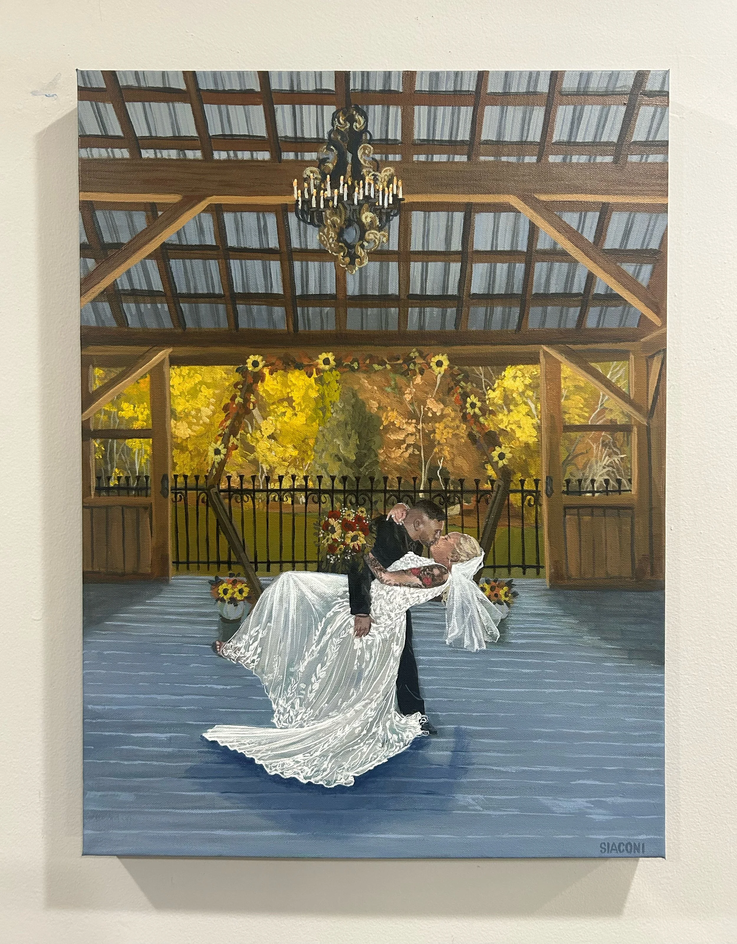 Melissa & Anthony: Gardens at Bethlehem Farms 18inx24in