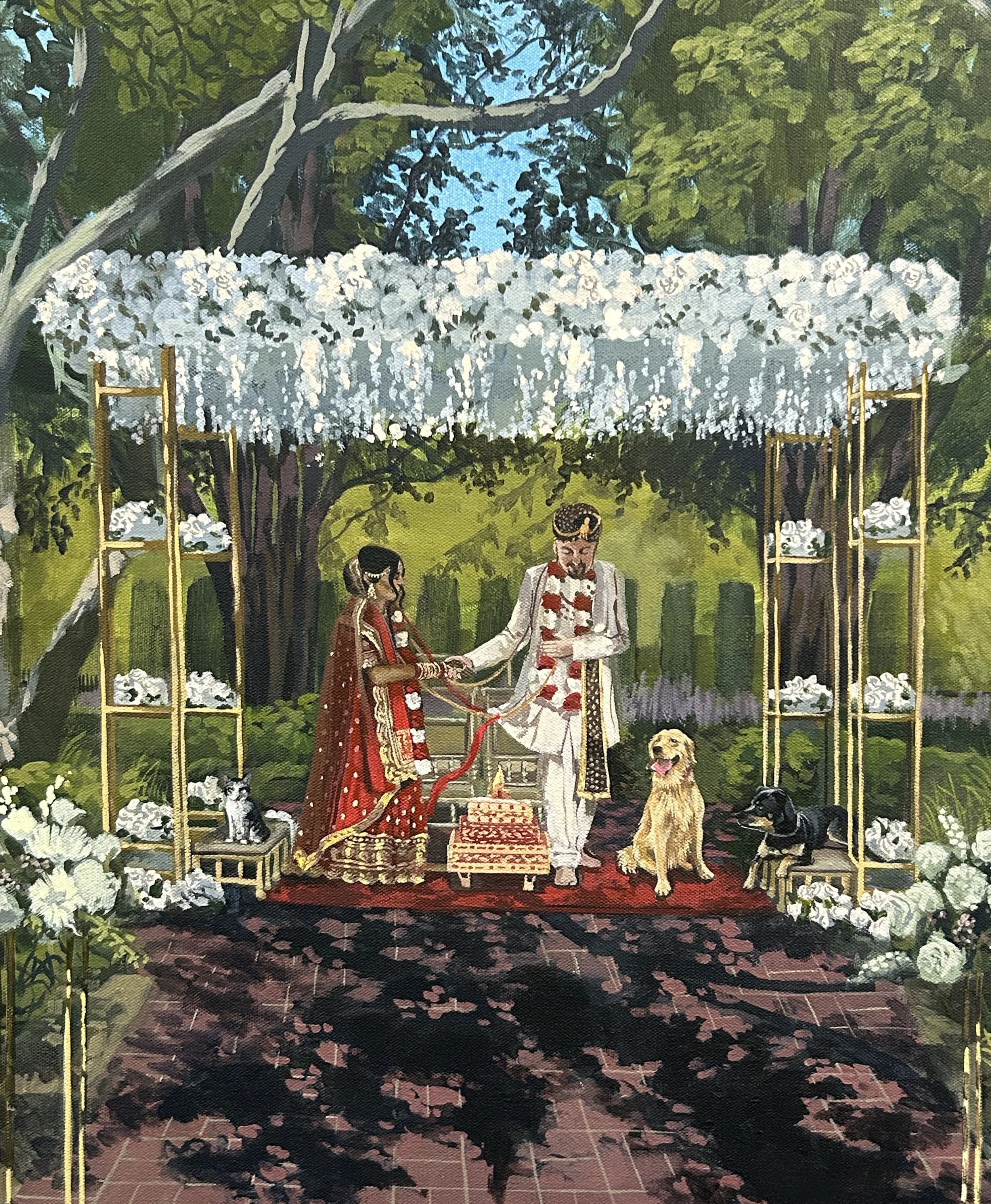 Suhani & Brandon: Belmont Manor: Detail #1