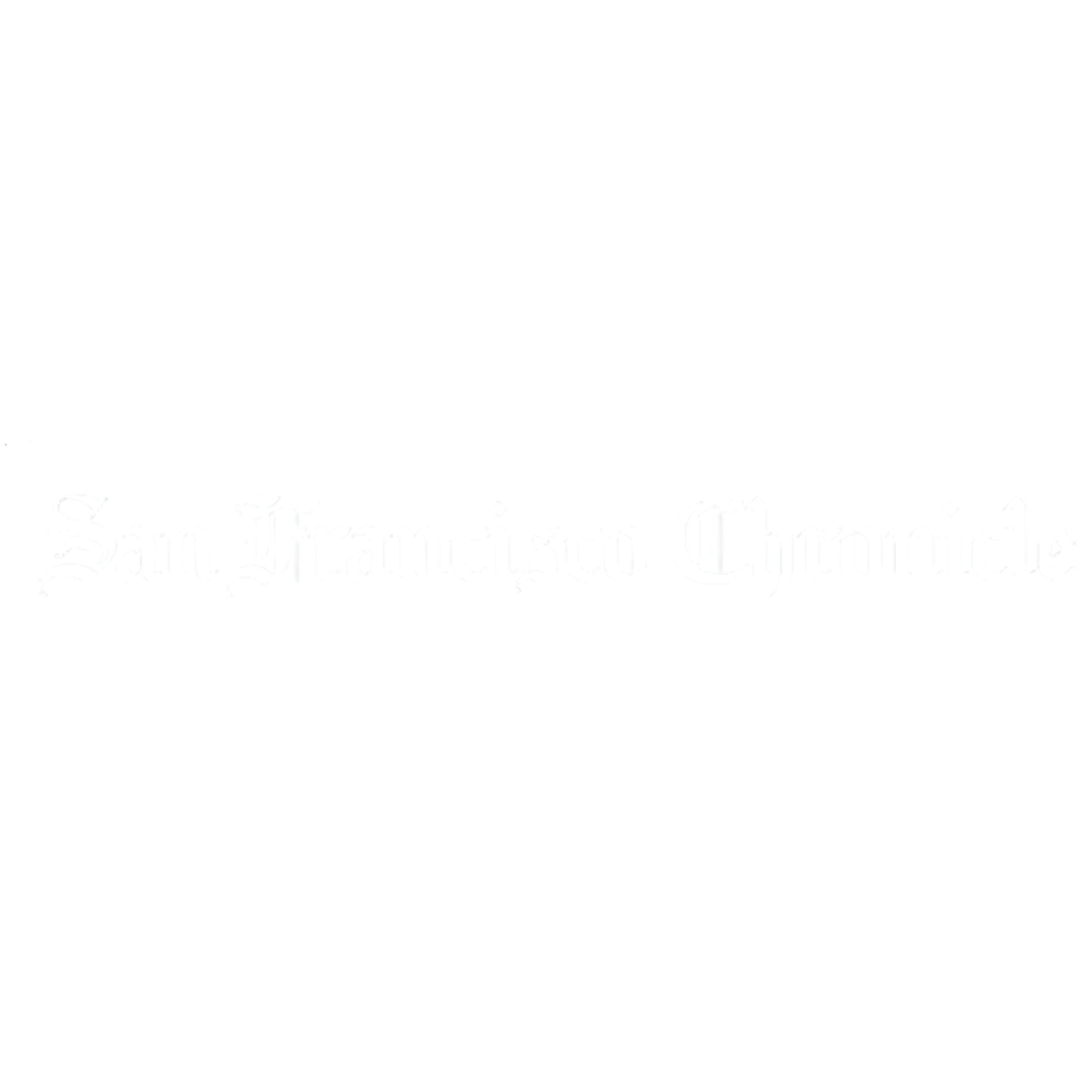 Logo of the San Francisco Chronicle with a black background and white gothic-style text.