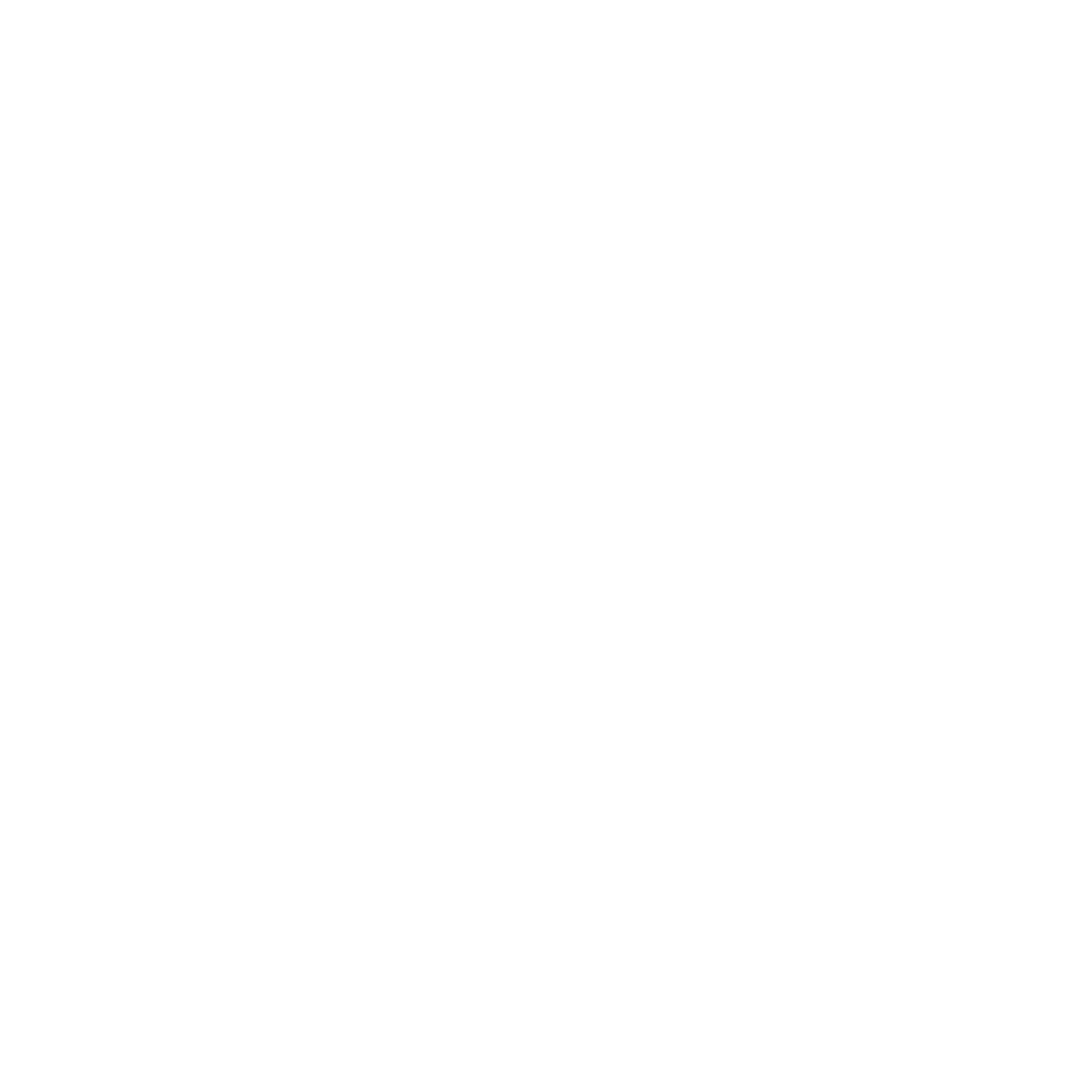 A white outline of a beach chair with an umbrella on a floating platform with water, inside a black circle.