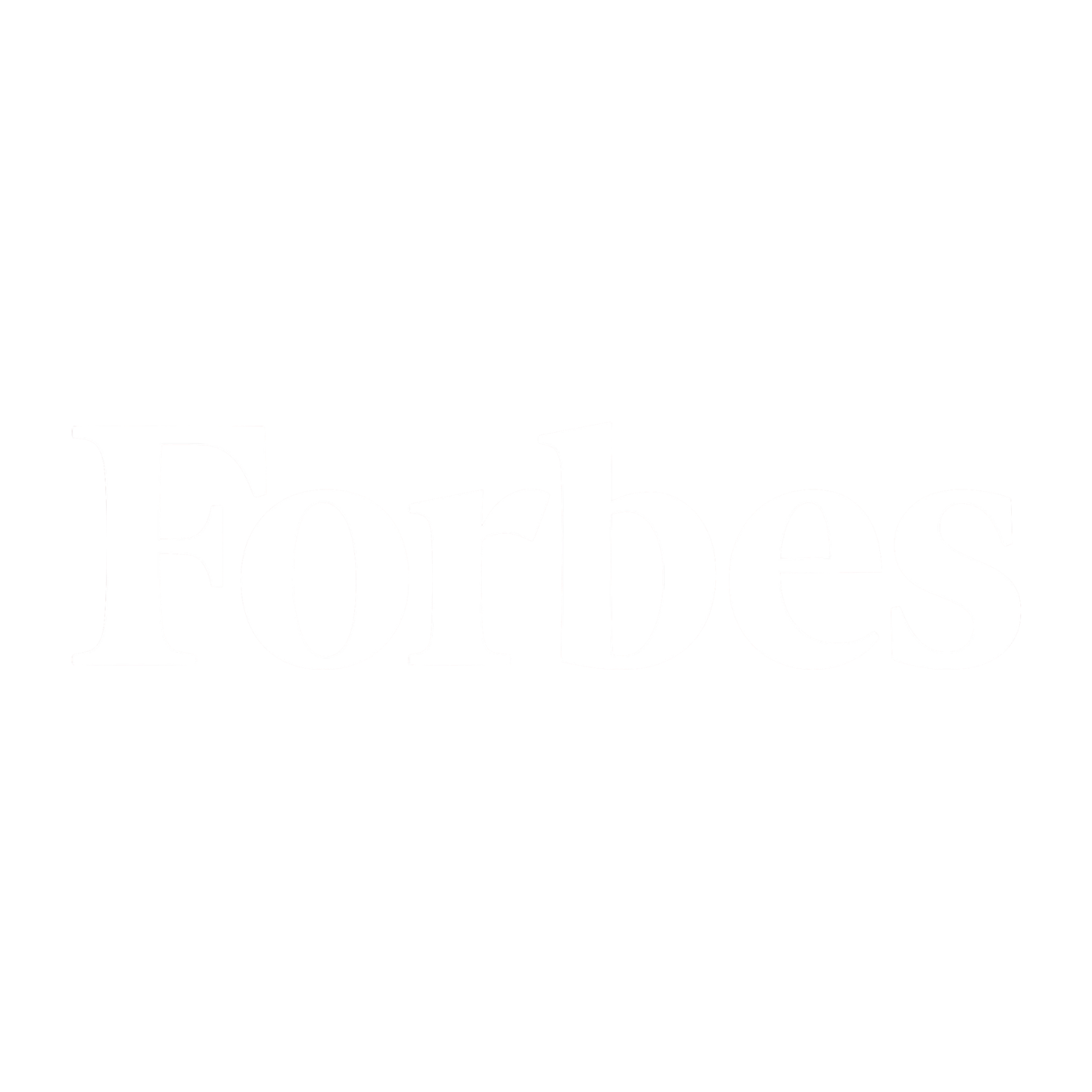 Forbes logo in black and white.