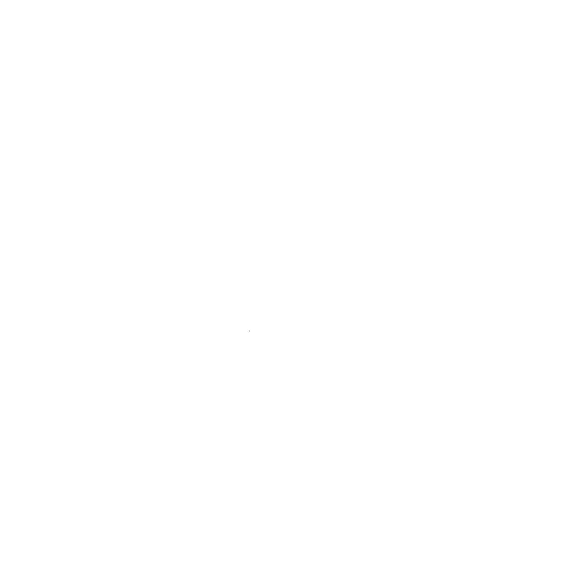 White line drawing of a bicycle inside a black circular background