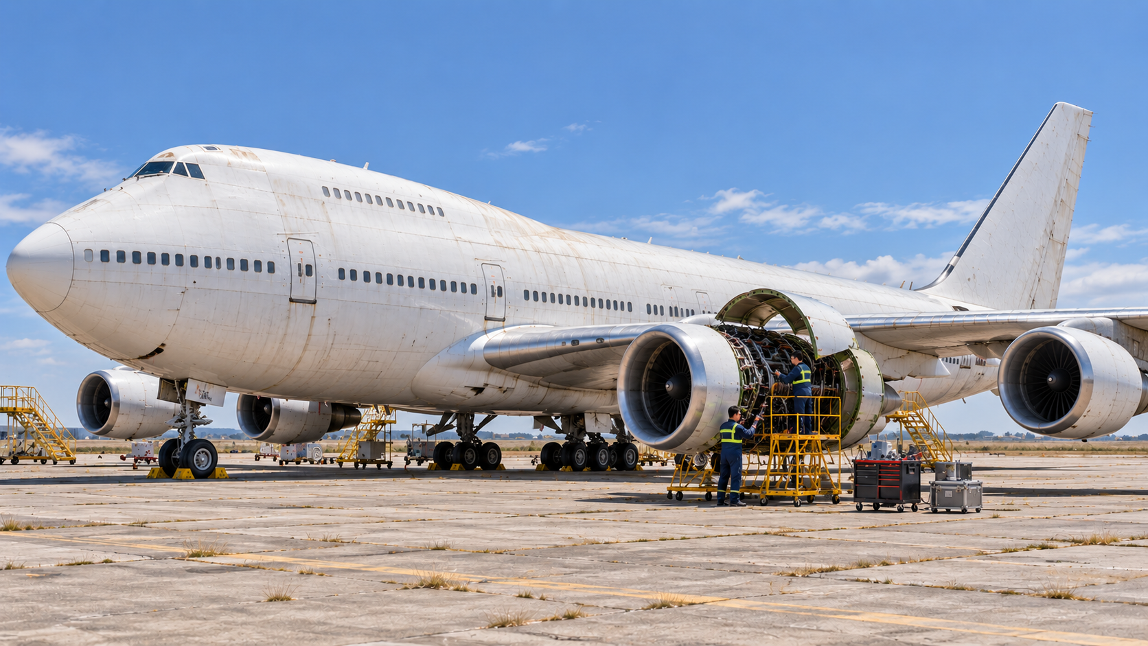 Reactivate one B747-200 for Ferry Flight to MRO for Maintenance