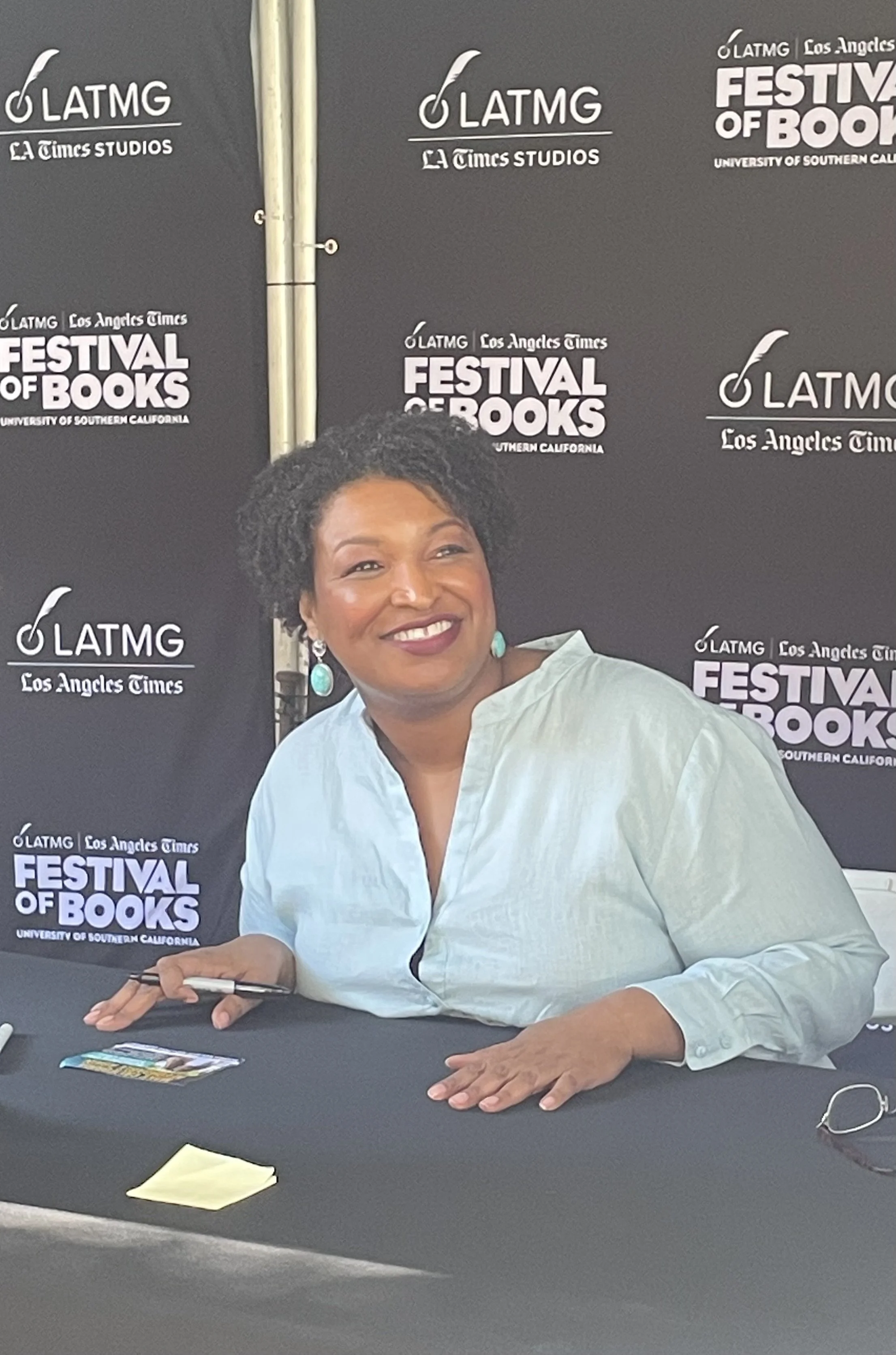 Stacey Abrams Connects Politics and Storytelling at the Festival of Books
