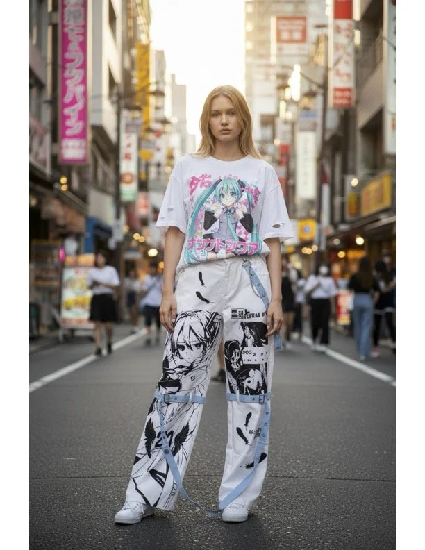 Miku Hatsune Harajuku Style Pants ACDC RAG