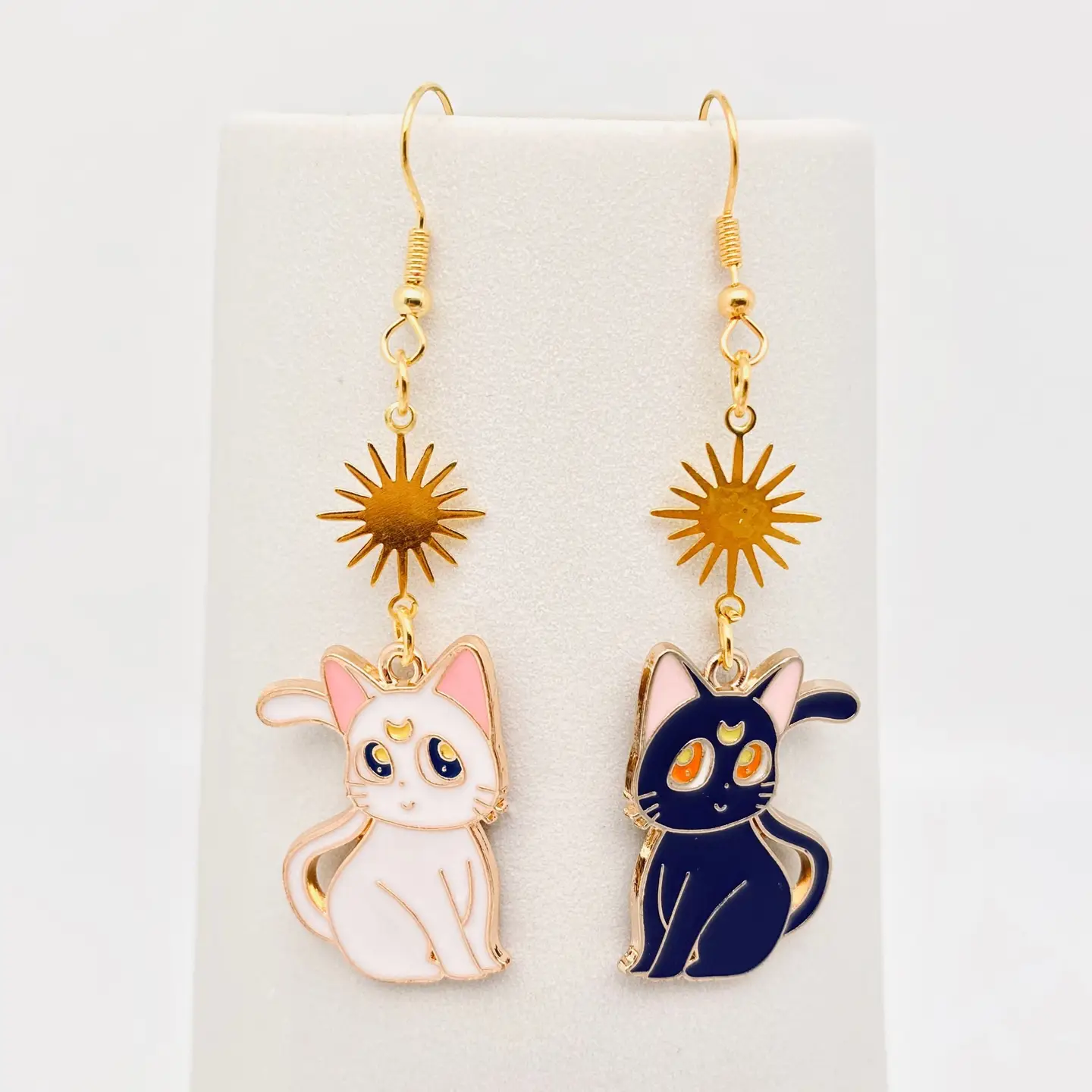 Moon Cat Earrings