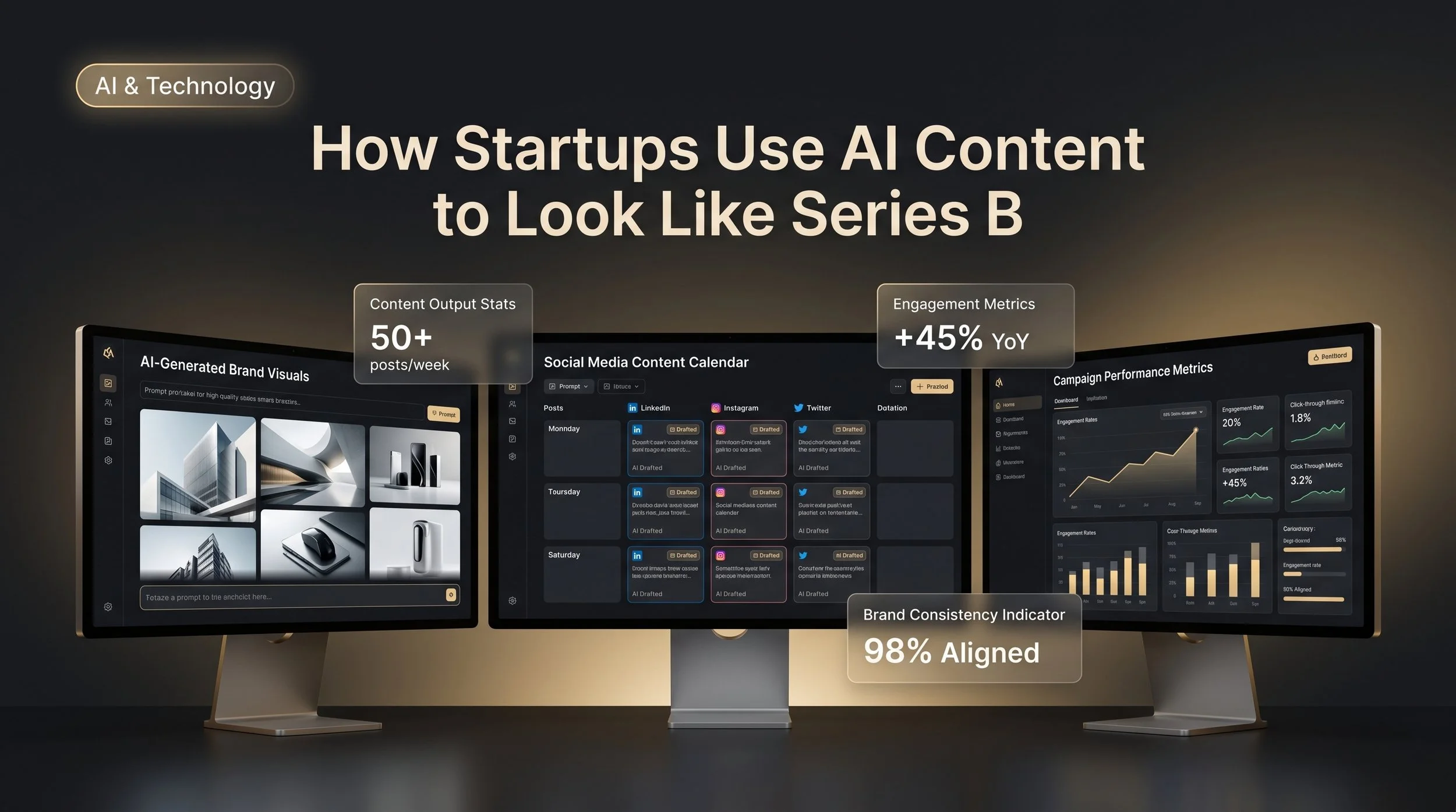 How Tech Startups in Dubai Are Using AI Content to Look Like a Series B Company on a Seed Budget
