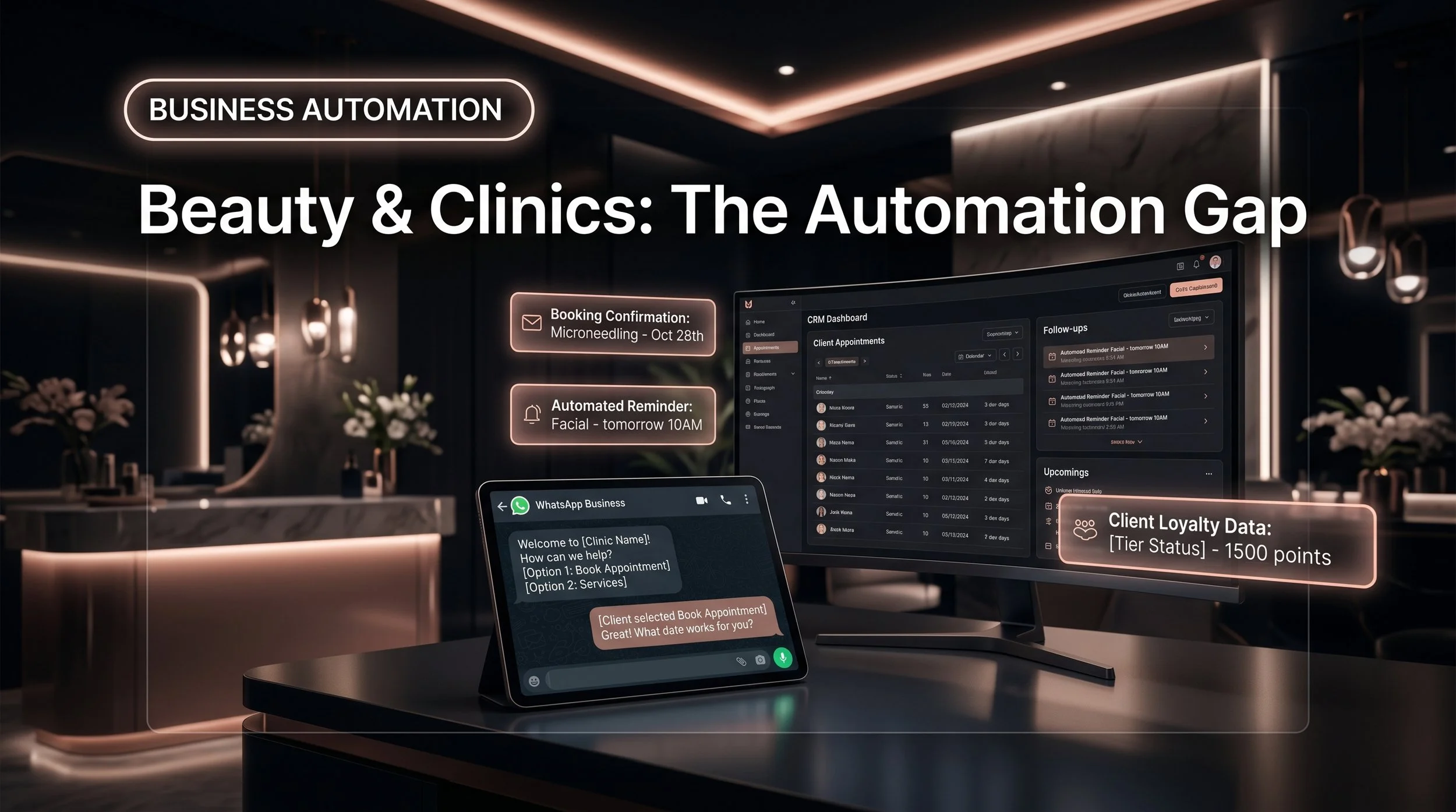 How Dubai Beauty Salons and Clinics Lose Clients Every Day Without Automation