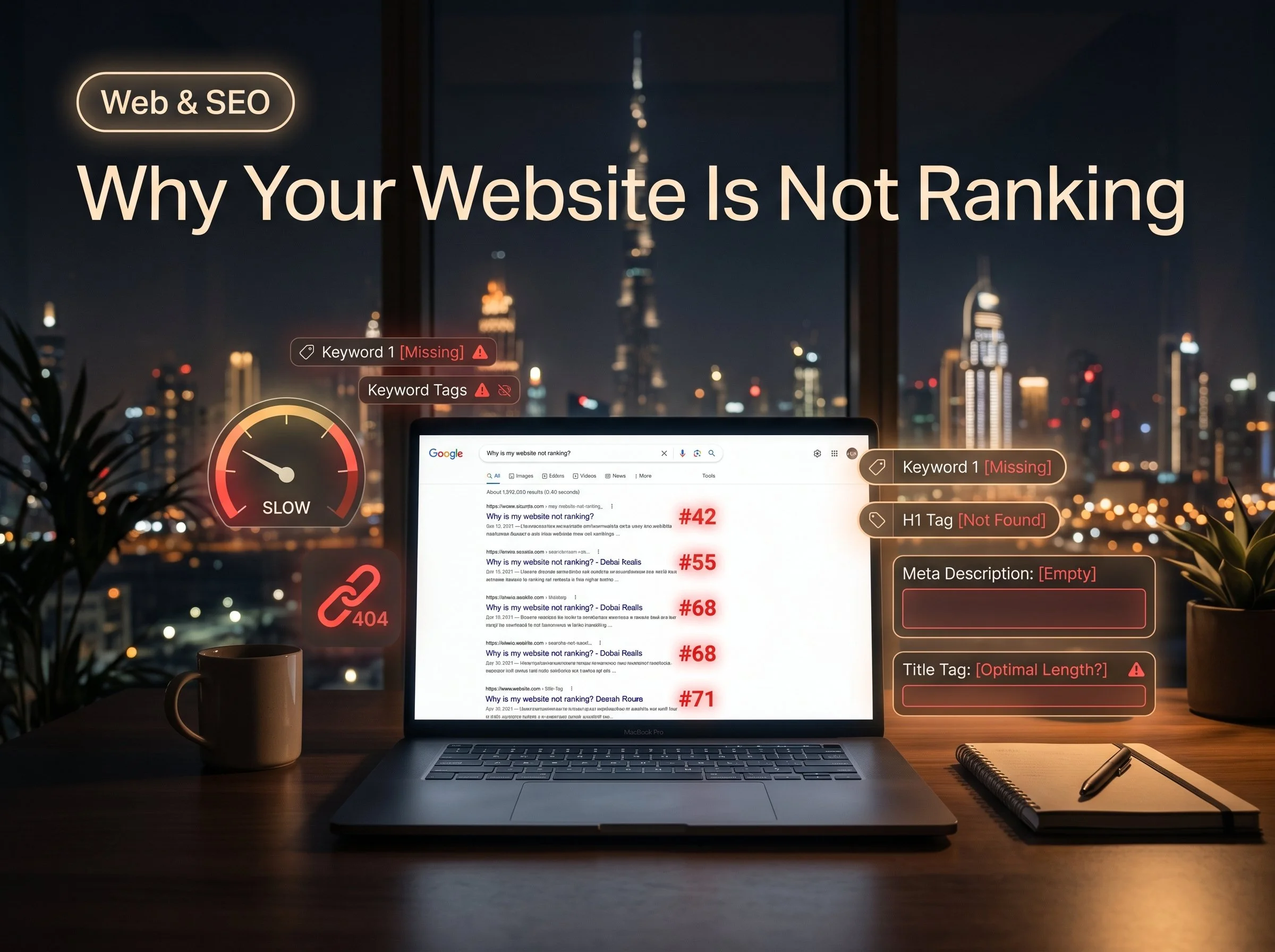 SEO strategy Dubai business website ranking HOOQ Studio