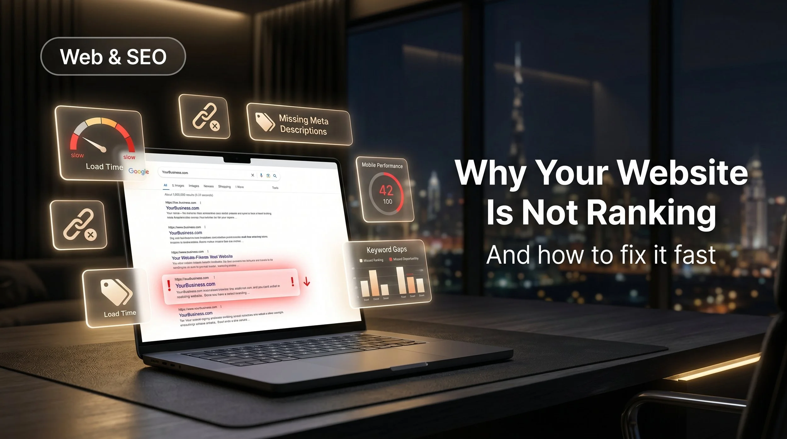 Why Your Dubai Business Website Is Not Ranking on Google — And How to Fix It