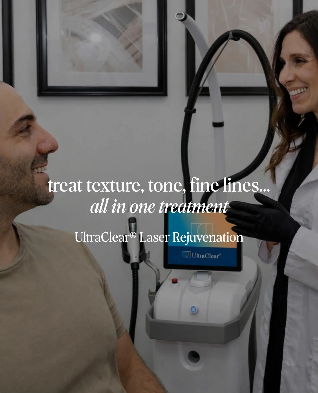 When it comes to supporting skin health, precision and power matter just as much as results.

UltraClear&reg; laser is our most powerful resurfacing treatment, designed to deliver major results while offering less downtime than traditional ablative l