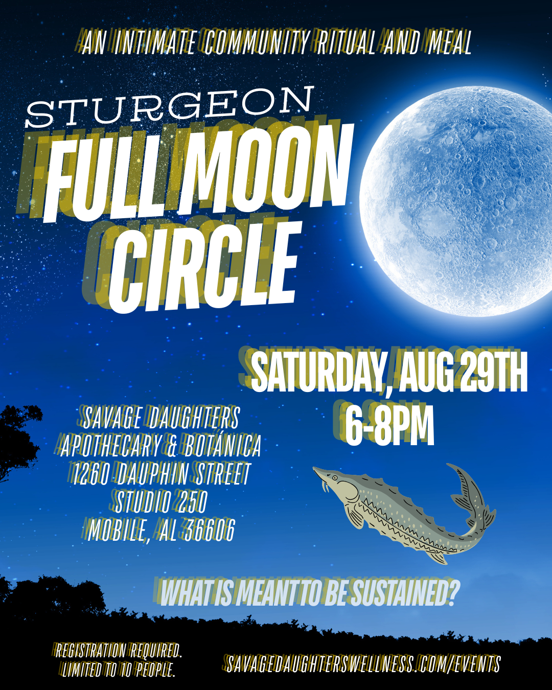 Sturgeon Full Moon Circle