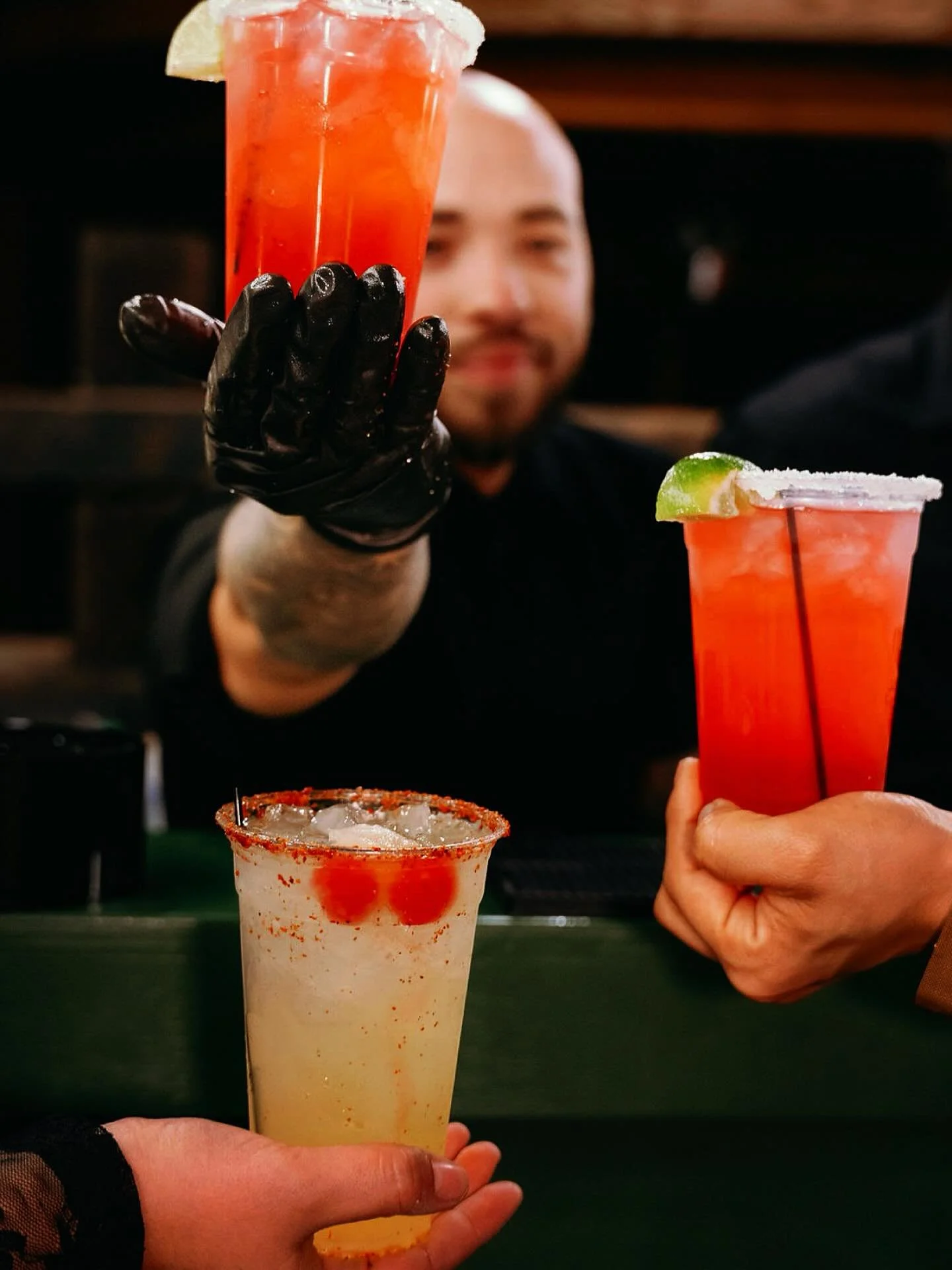 A drink for you, me and a friend.