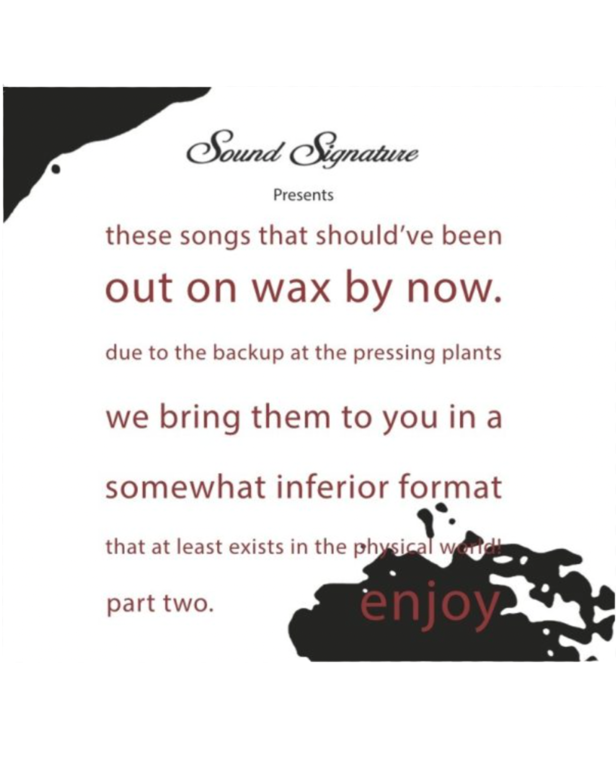 CD / Various Artists - These Songs That Should've Been Out On Wax By Now - Part Two