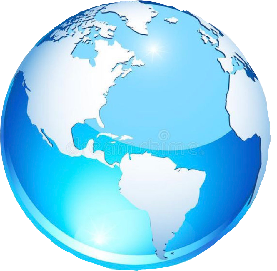 Digital illustration of Earth focusing on the Atlantic Ocean, North America, Central America, South America, and parts of Europe and Africa.