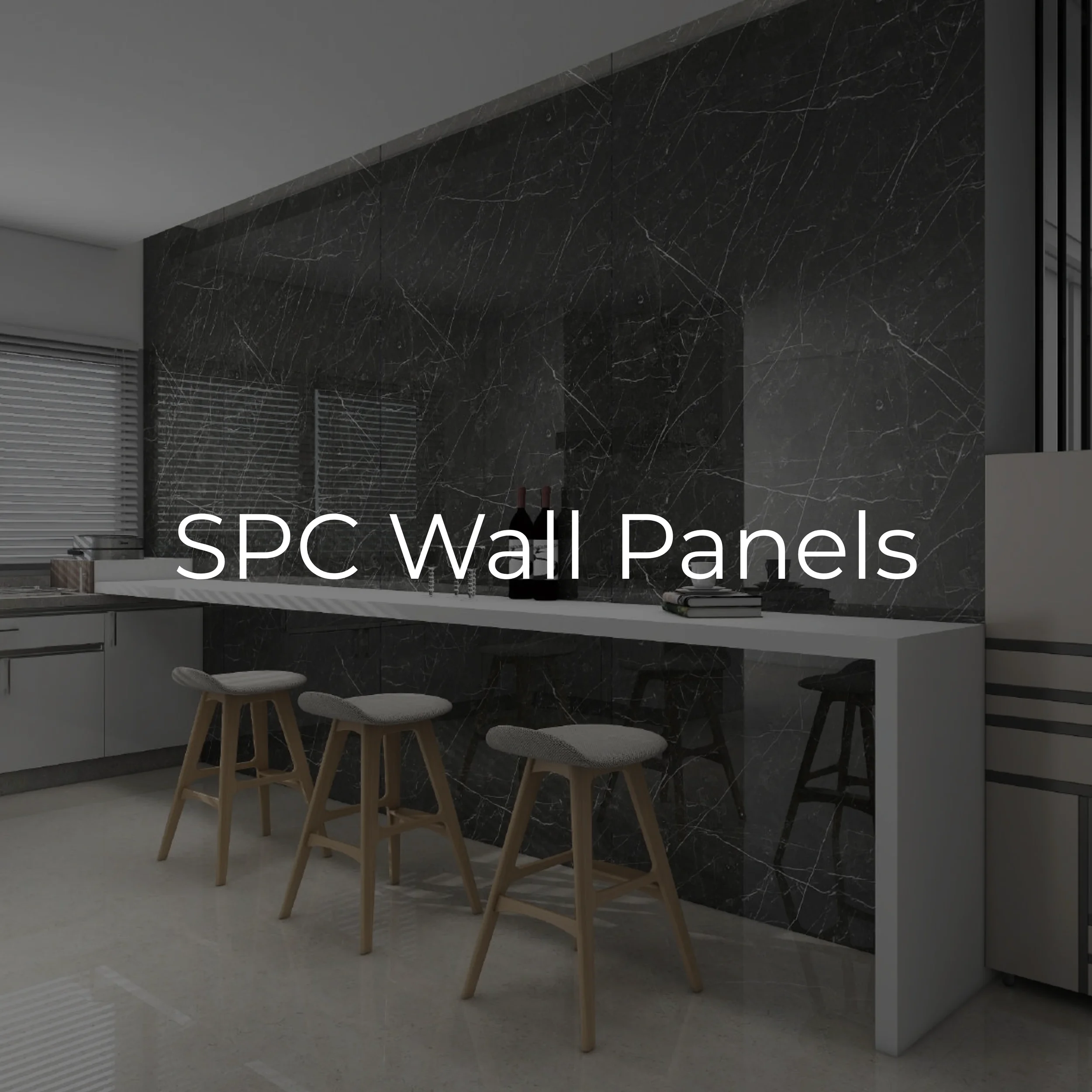 Seamless Protection. Stone Plastic Composite (SPC) isn't just for floors anymore. These high-impact, 100% waterproof wall panels offer a sleek, grout-free alternative to tiles, perfect for kitchens, bathrooms, and modern feature walls.