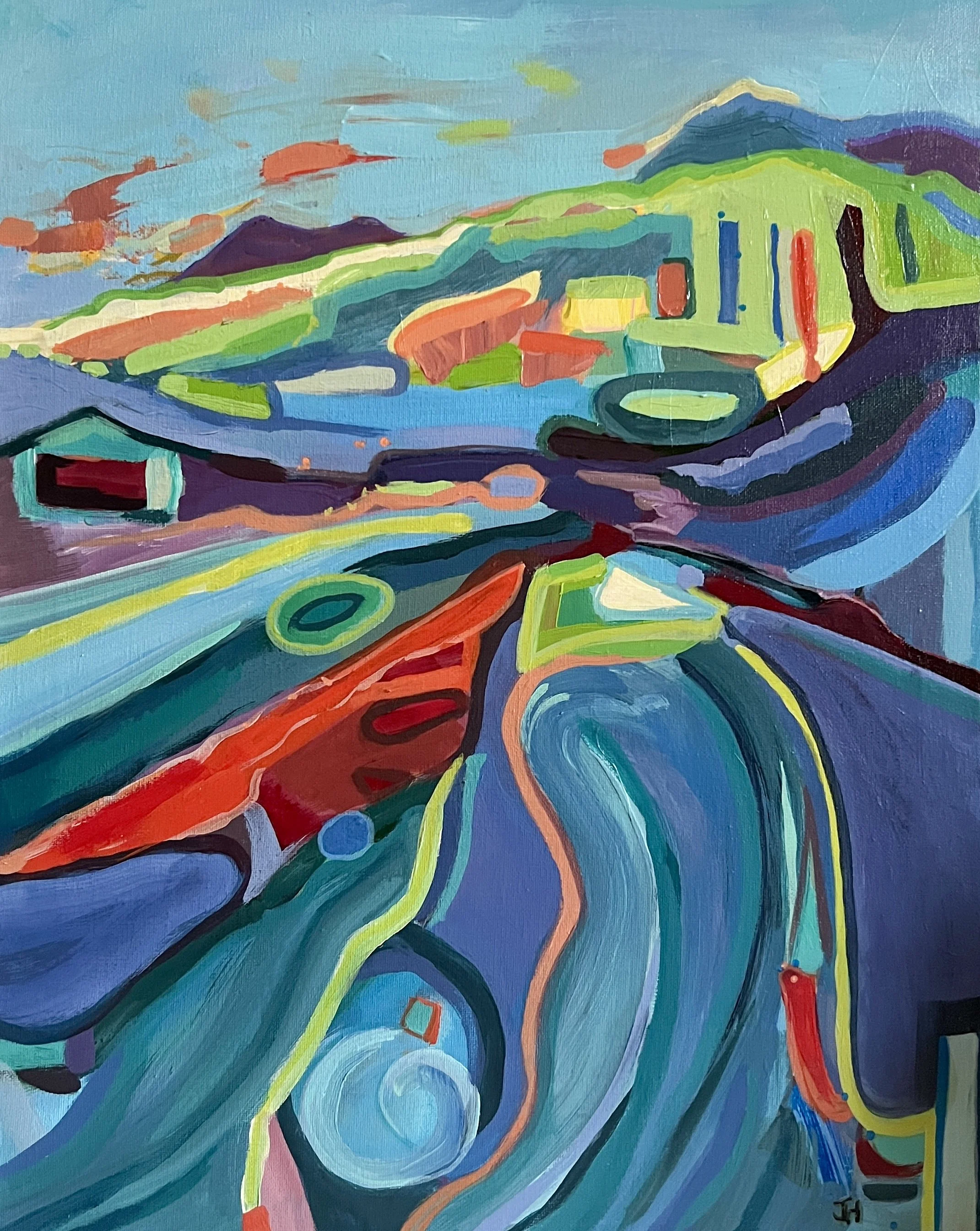 THE VALLEY - Acrylic Painting on Canvas - 18 X 24 - SOLD