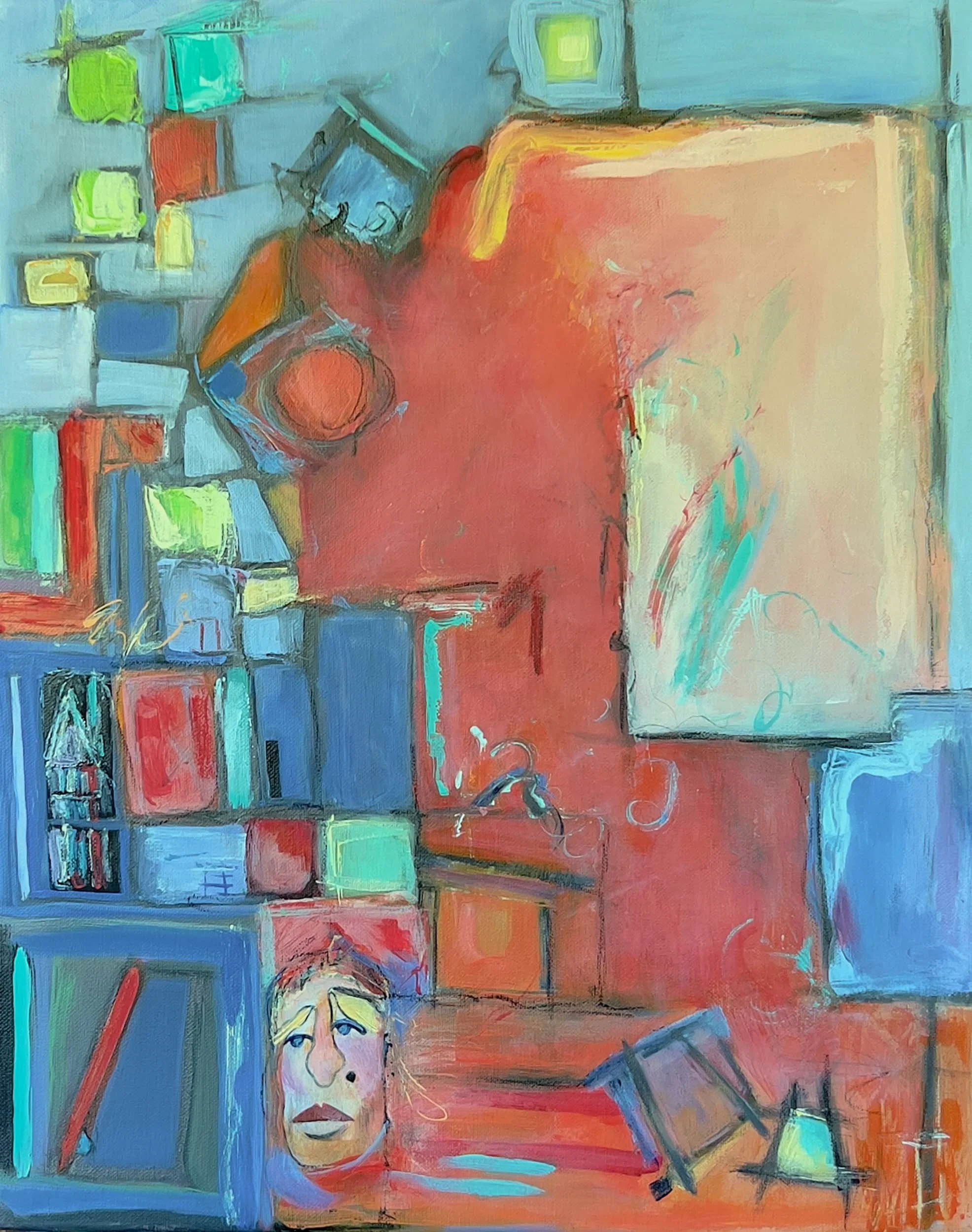MANY CHOICES - Acrylic Painting on Canvas - 24 X 18 - $975