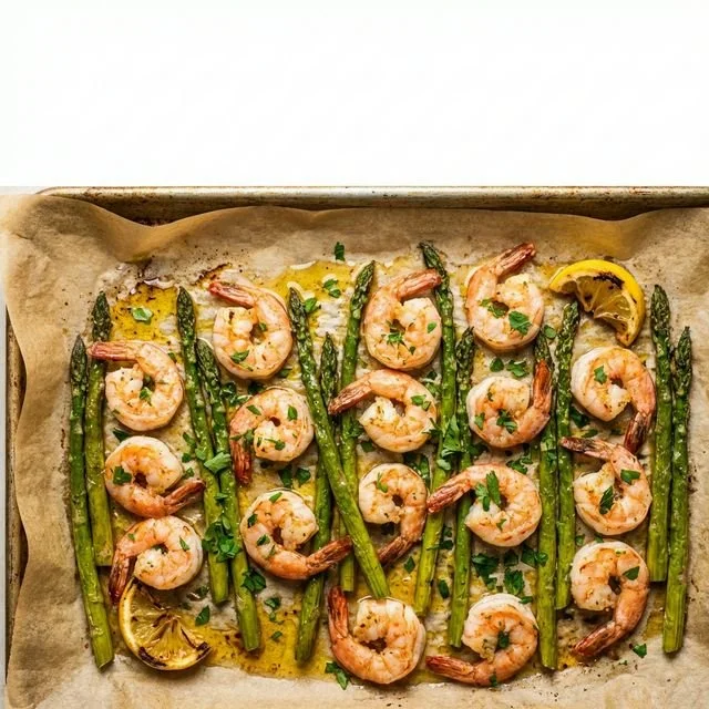 Sheet Pan Shrimp &amp; Asparagus (Your 15-Minute Cardiac Emergency Dinner)