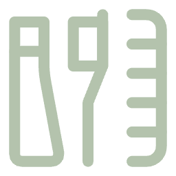 Three measuring tools: a graduated cylinder, a pipette, and a ruler.