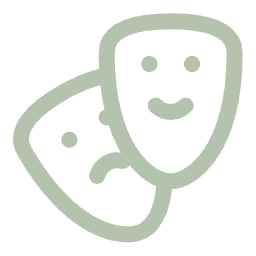 Two smiling potato chips with cartoon faces.