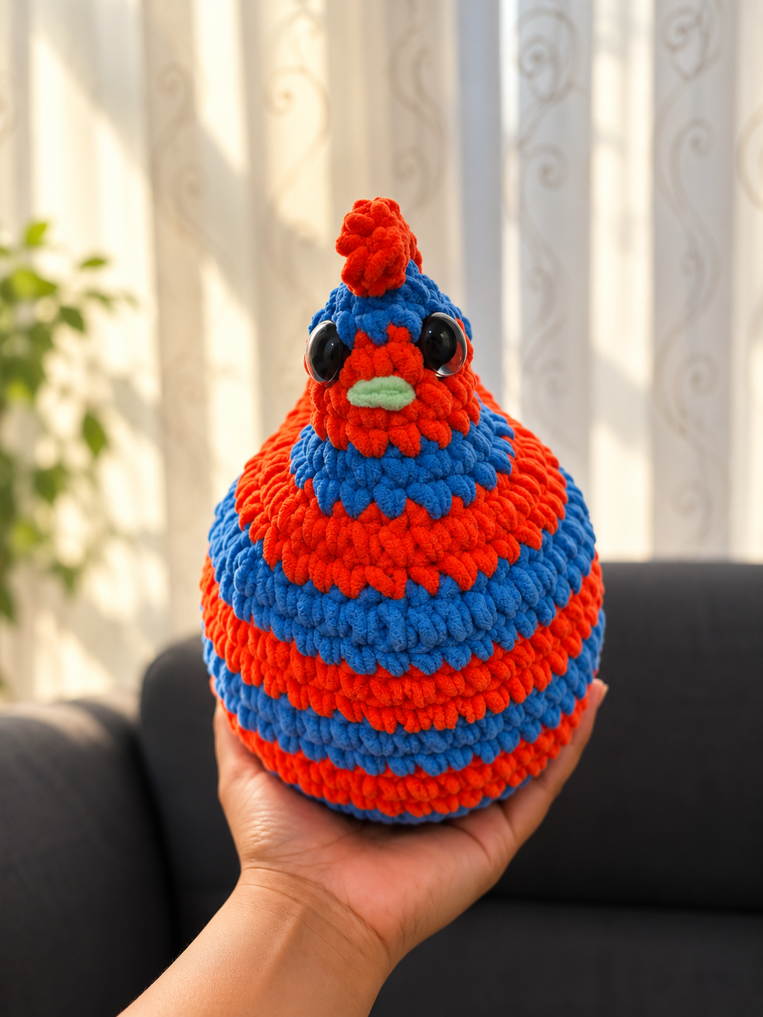 Surprise Color Crocheted Chicken