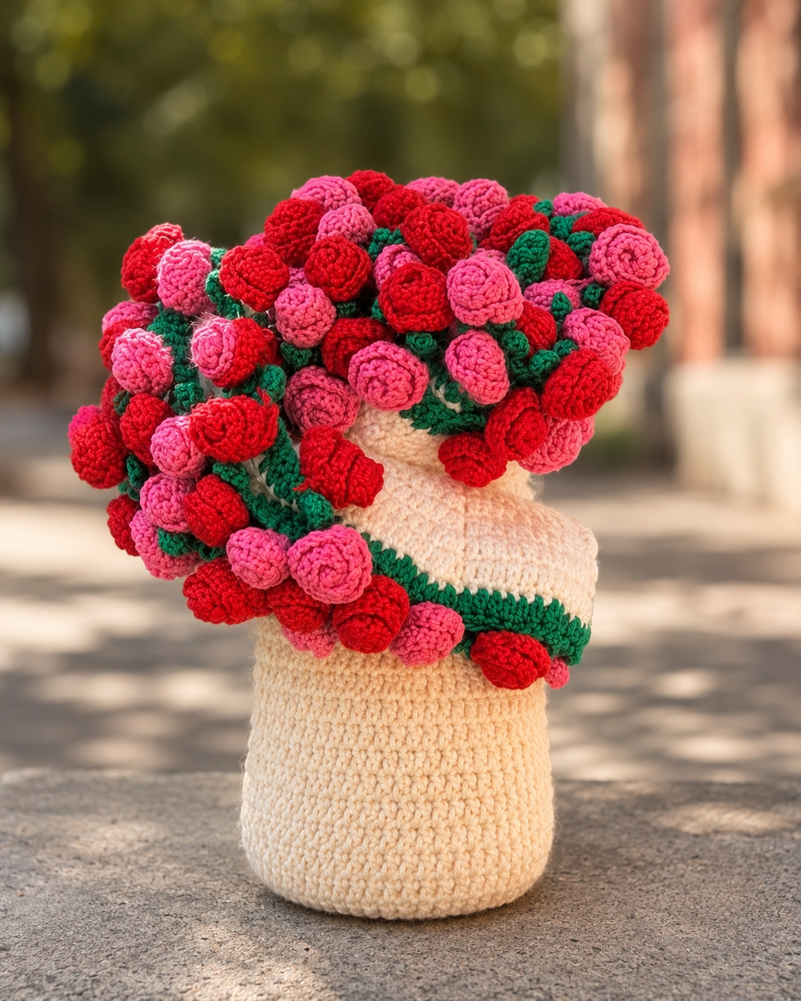 Handmade Crochet Flower Blanket