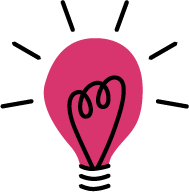 Symbol einer Eizelle in einem rosa Kreis
