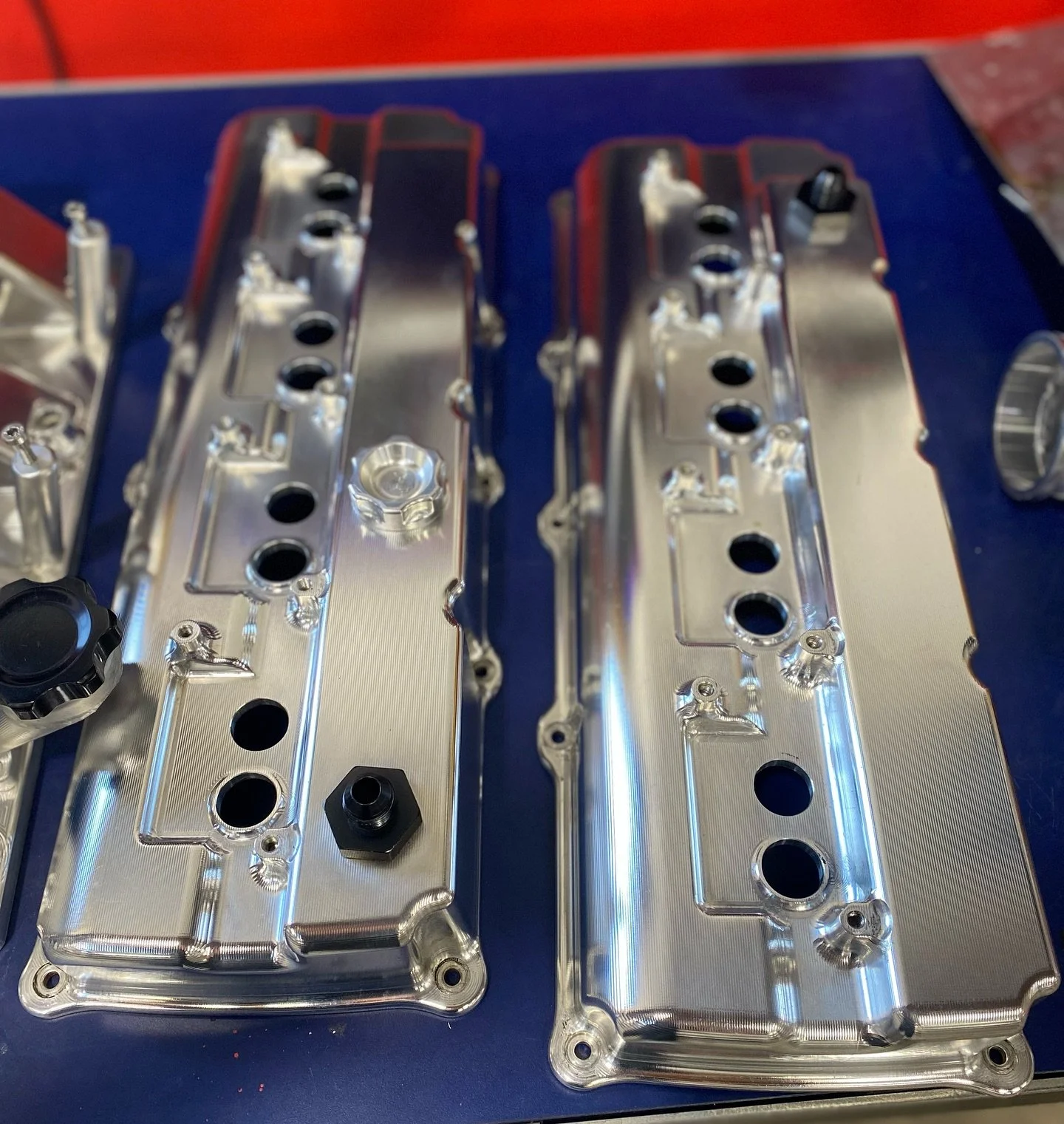 Can’t thank my buddy @j.c._detailing enough for bringing these pieces back to life😎 wait till u guys see the piping an compressor housing