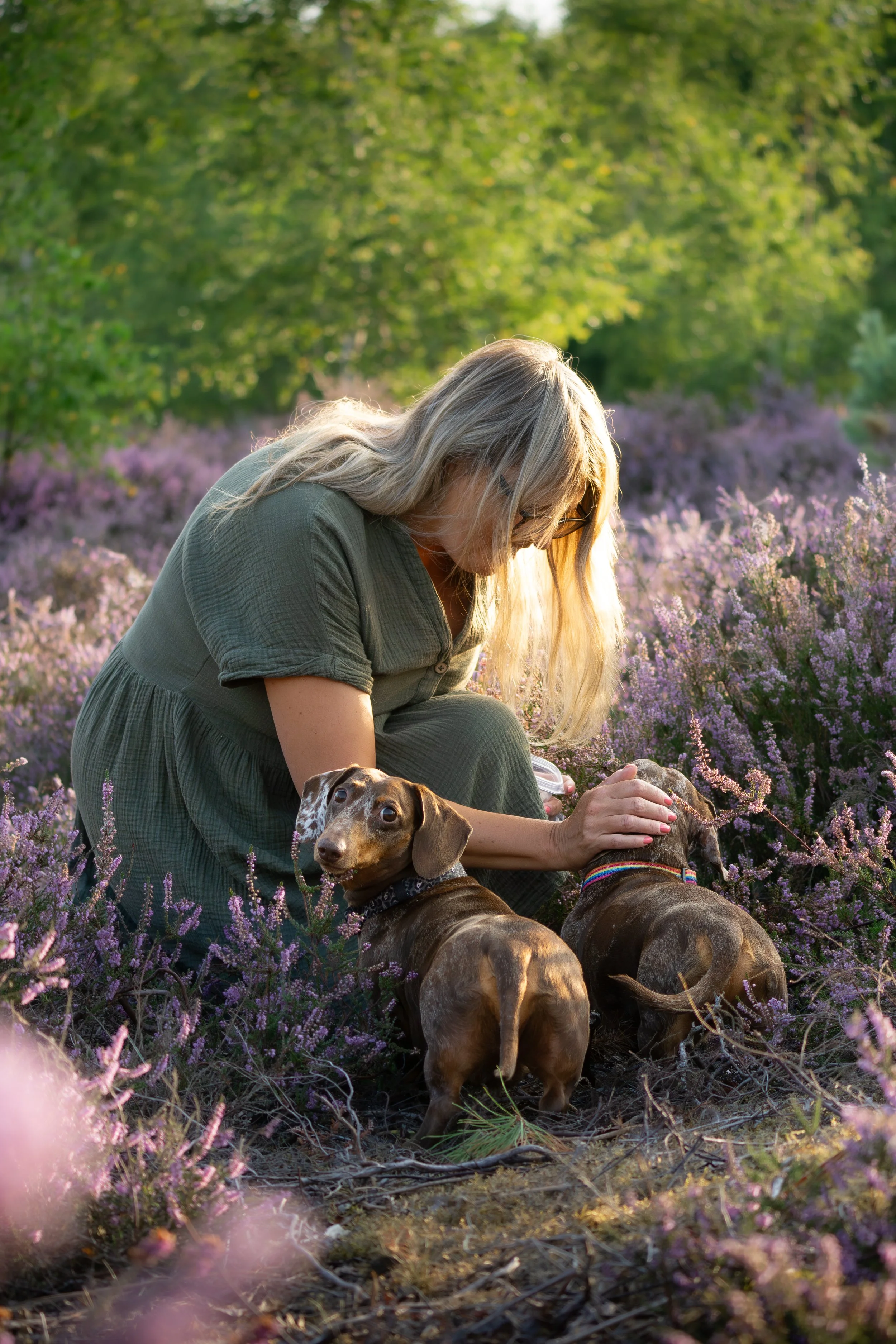 Pets with their Family members