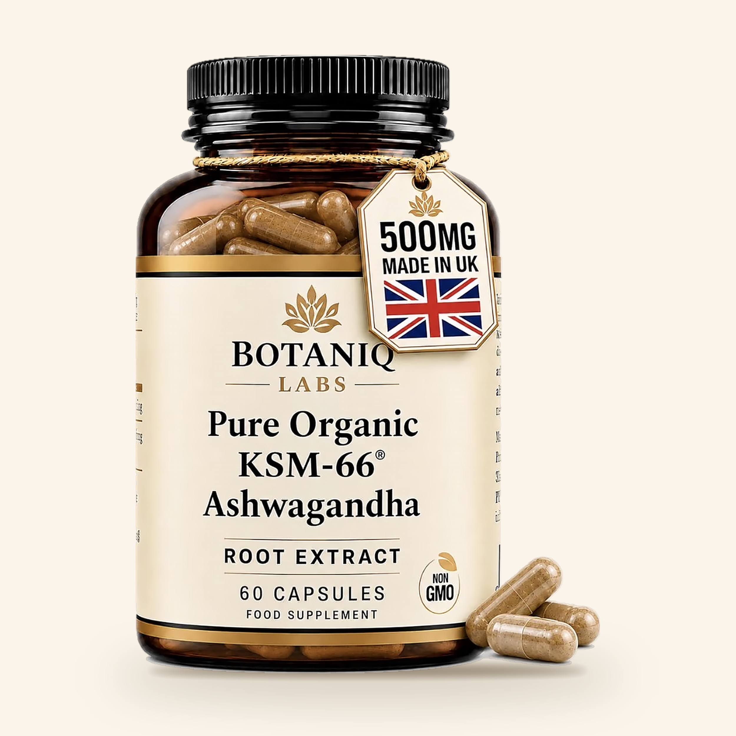 BOTANIQ LABS Organic KSM-66® Ashwagandha
