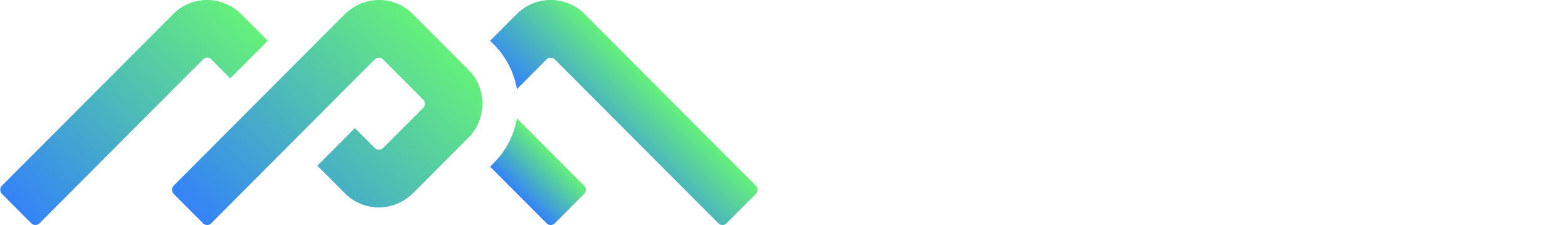 Part of a stylized, abstract logo or graphic with blue, green, and white colors.