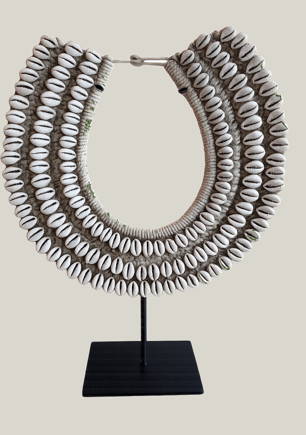 Decorative Cowrie Neckpiece on Stand
