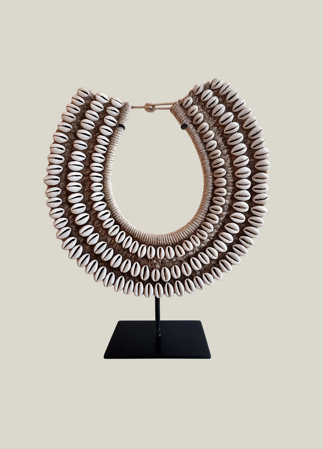 Decorative Cowrie Neckpiece on Stand