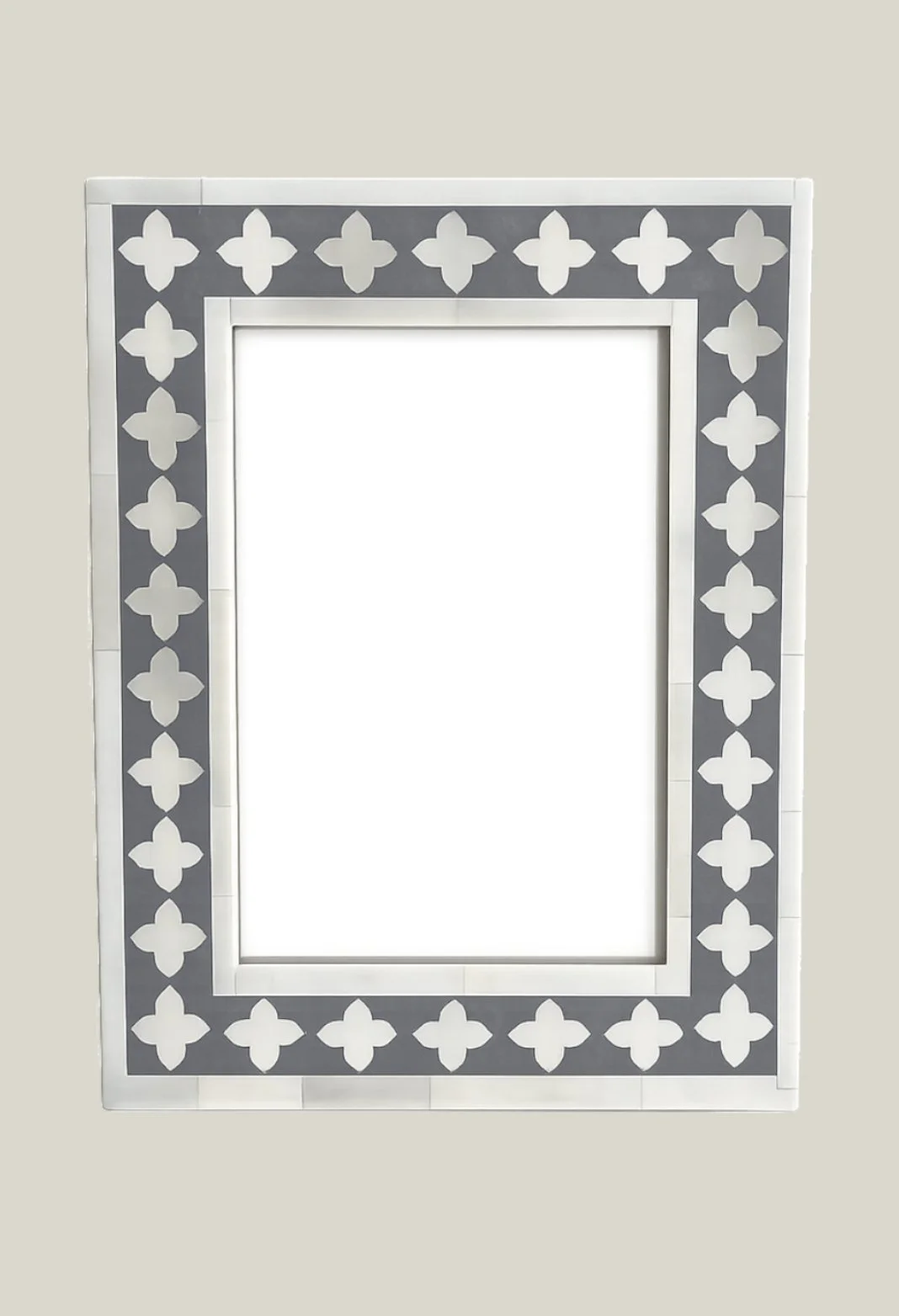 Gray & White Bone Photo Frame