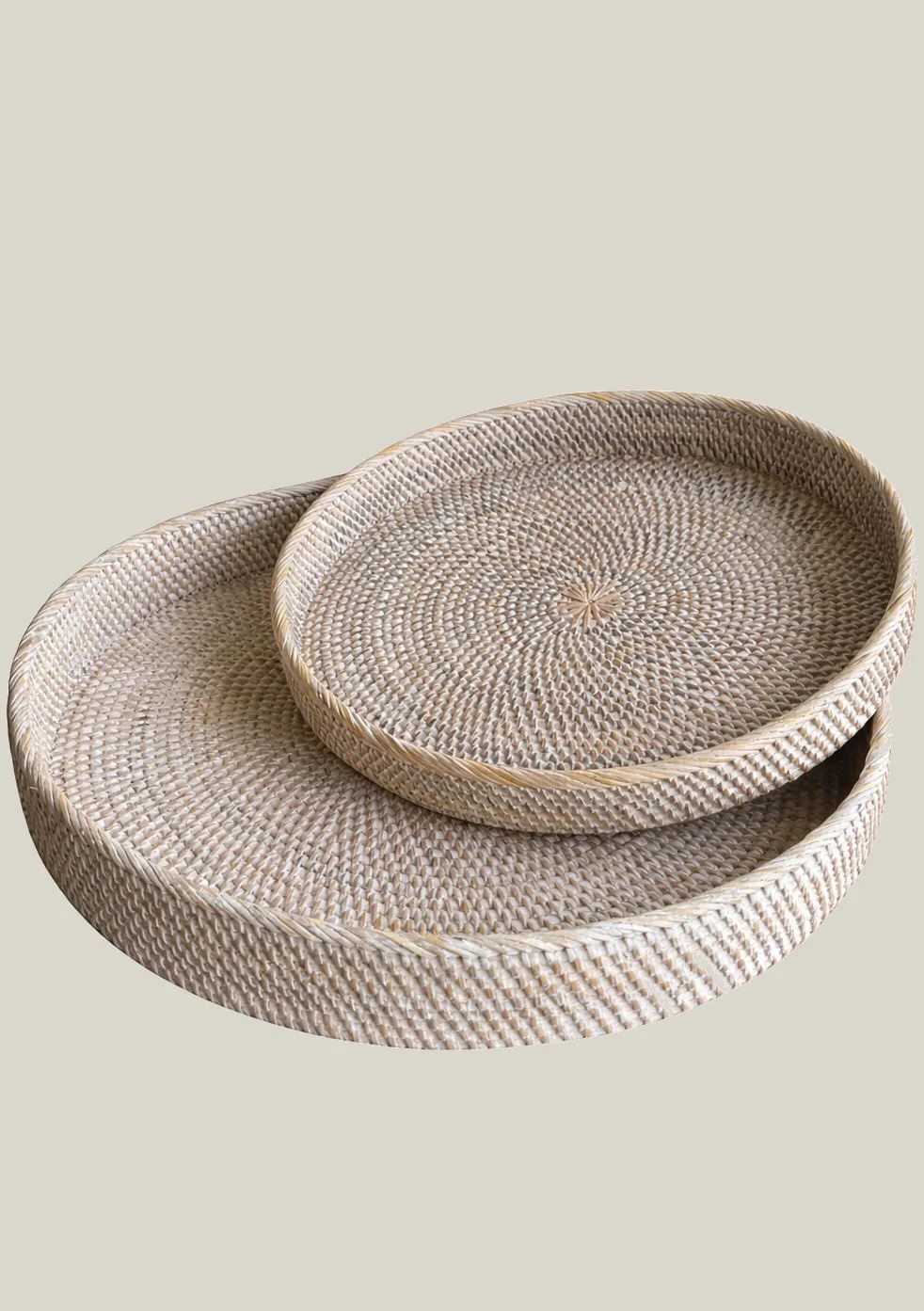 Handwoven Rattan Trays